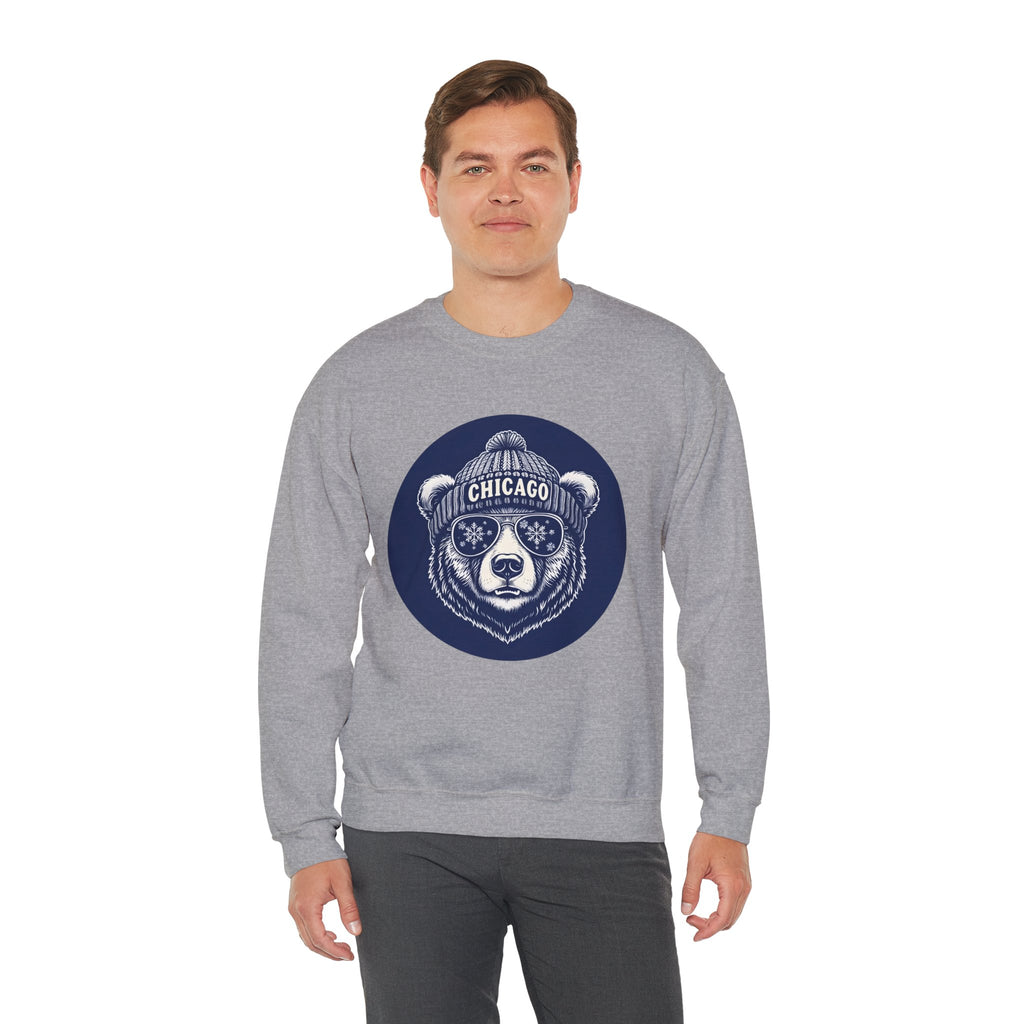 Sporty Soul. Unisex, Crew Neck, Medium Weight, Graphic Sweatshirt. Retro Winter Beanie Bear.