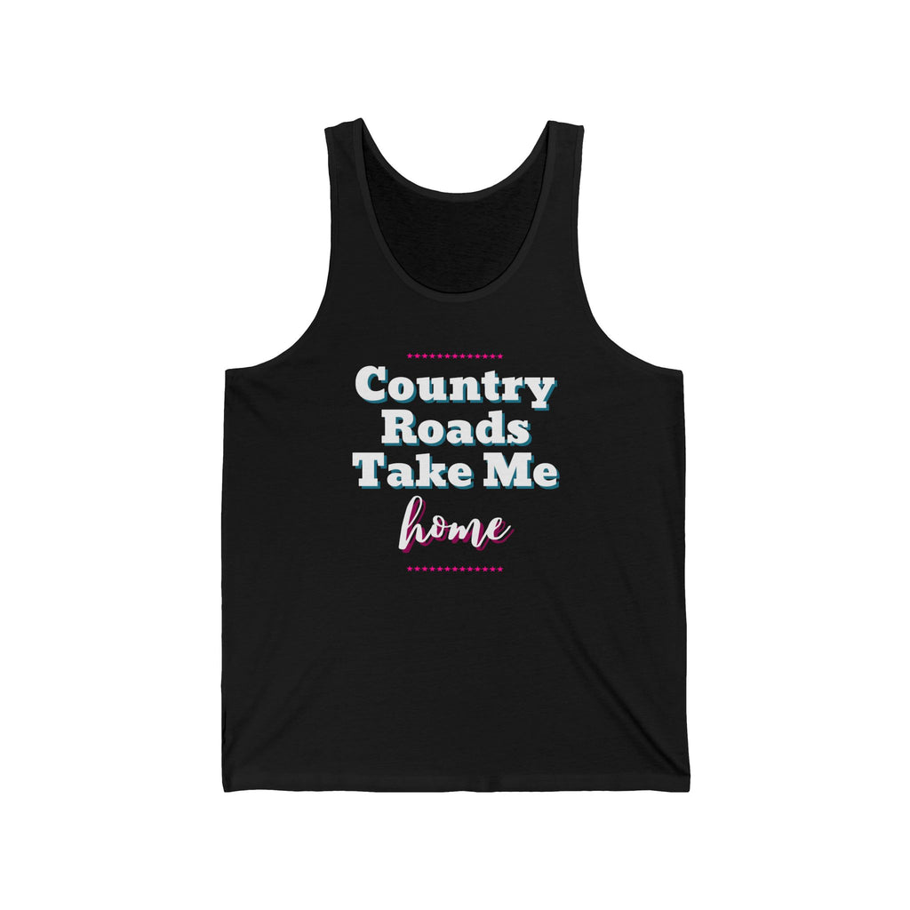 Under the Country Moon. Unisex Jersey Tank. Take me Home Country Roads.