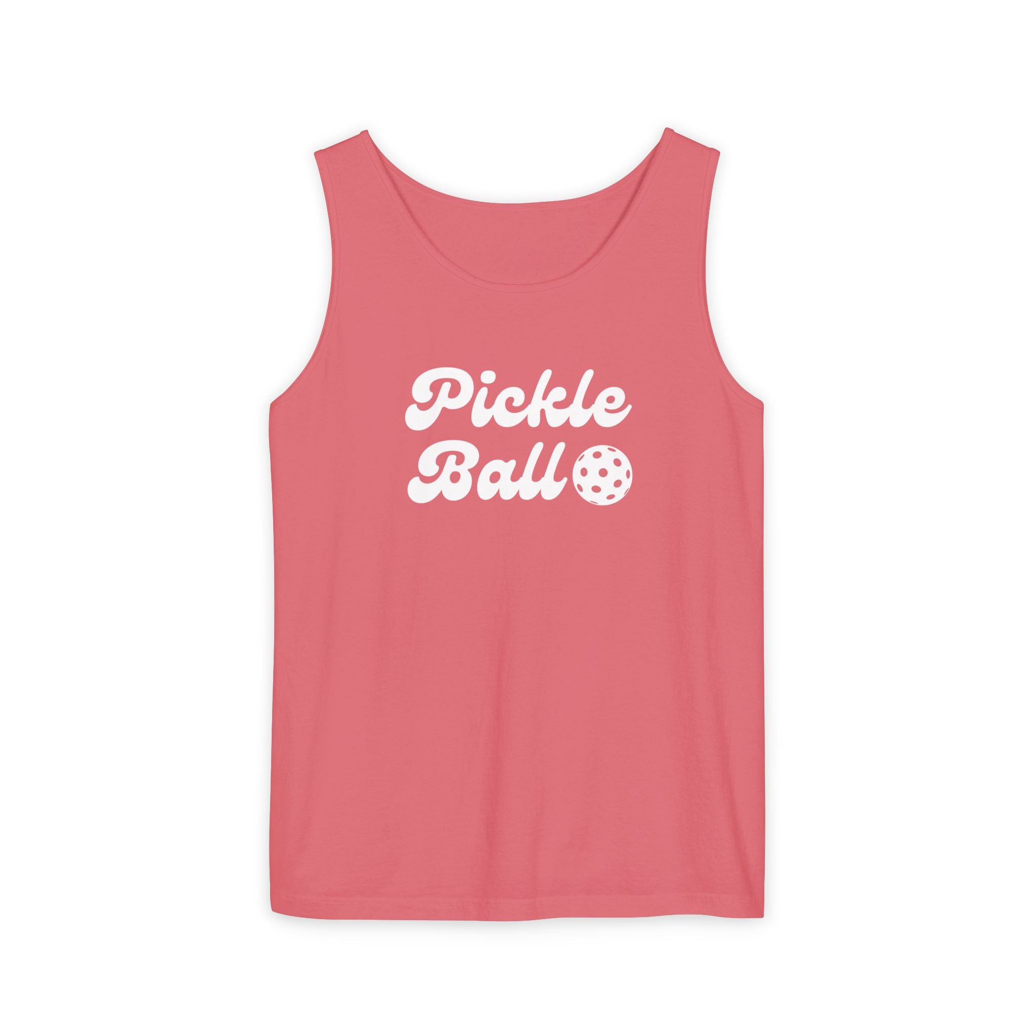 Pickleball. Unisex, Lightweight, Cotton, Graphic Tank. Pickleball.
