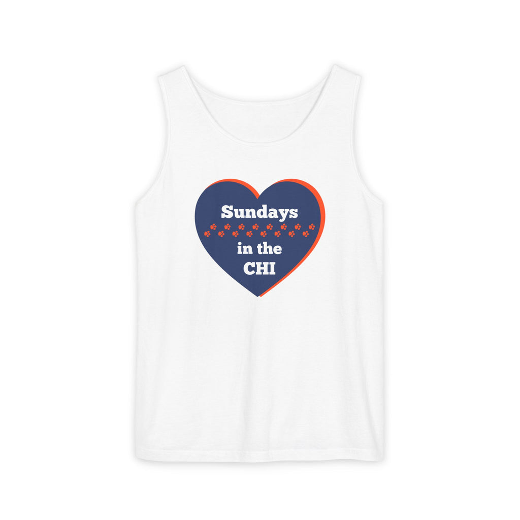 Sporty Soul. Unisex, Lightweight, Cotton, Graphic Tank. Sundays in the CHI.