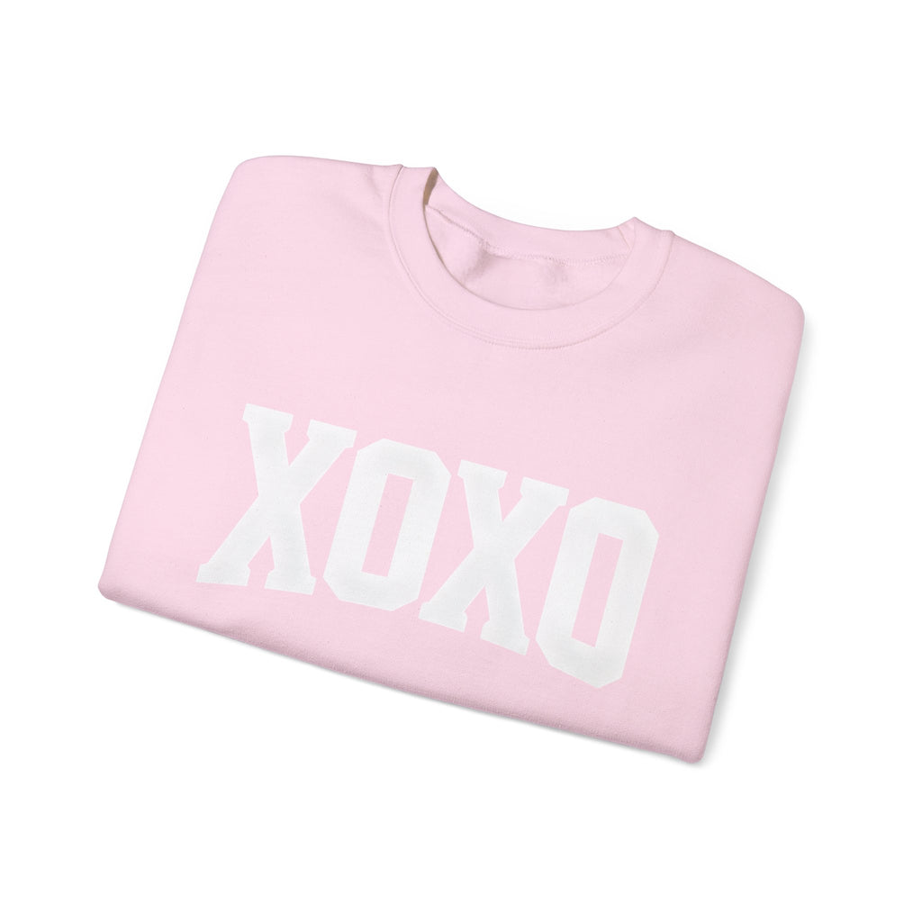 Valentine Moon. Ladies, Crew Neck, durable 50/50 cotton poly blend, Graphic Sweatshirt.XOXO.