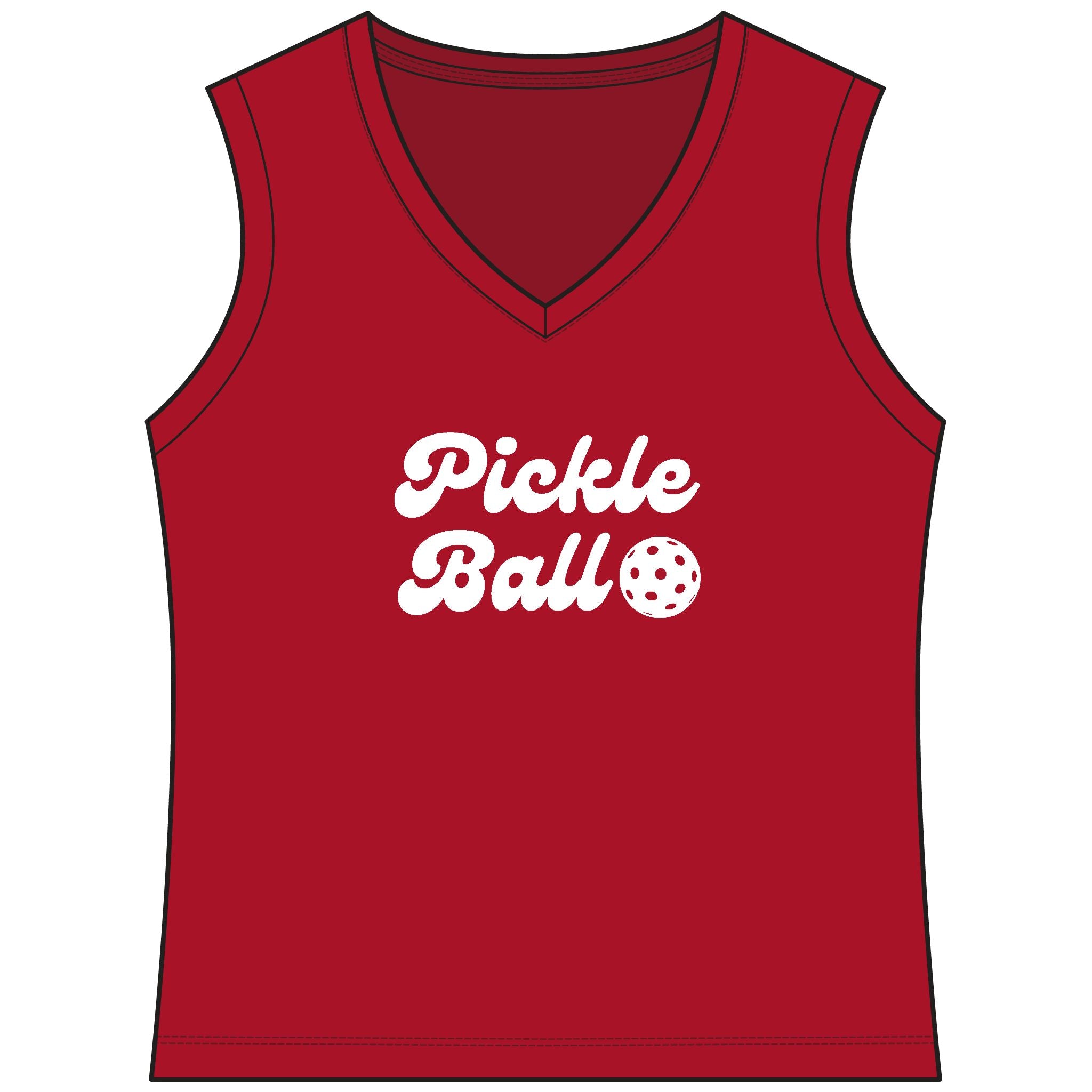 A New Pickleball Dryfit. Ladies Athletic Tank – Lightweight Pickleball Performance Top | Sleeveless Activewear