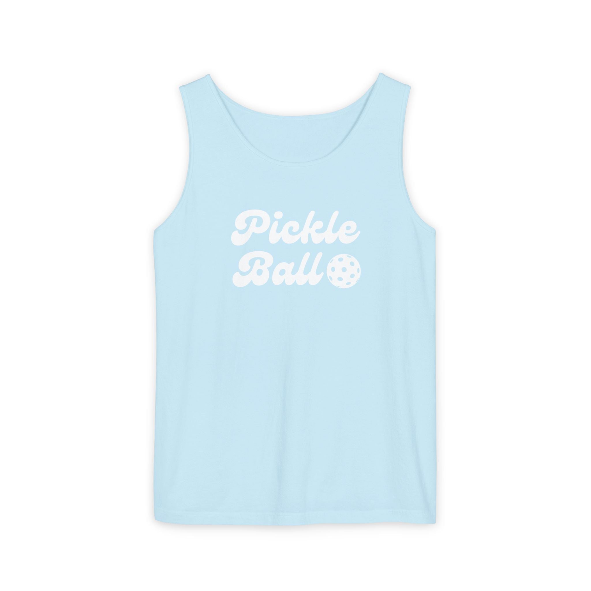 Pickleball. Unisex, Lightweight, Cotton, Graphic Tank. Pickleball.