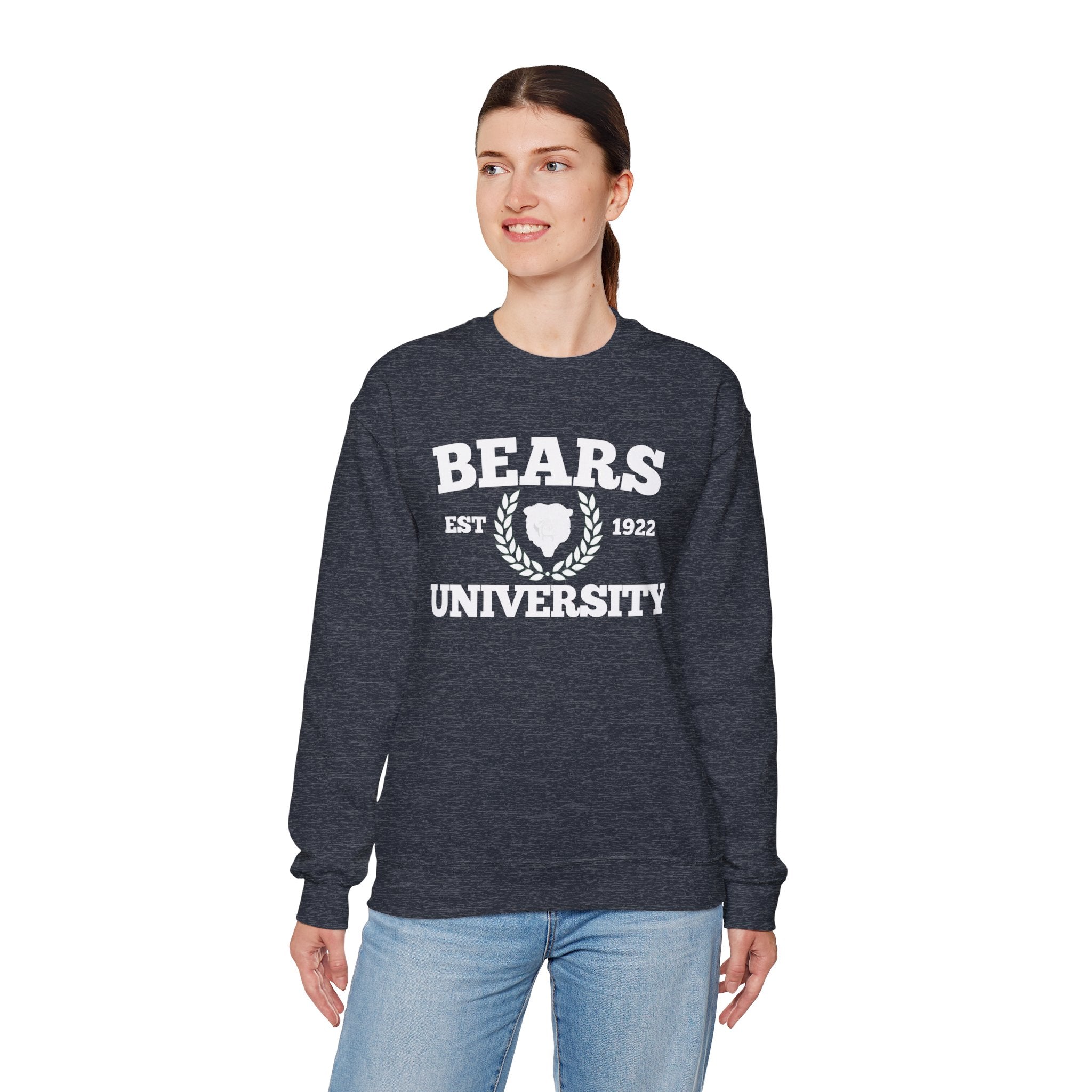 Sporty Soul. Ladies, Crew Neck, Medium Weight, Graphic Sweatshirt. University Style.
