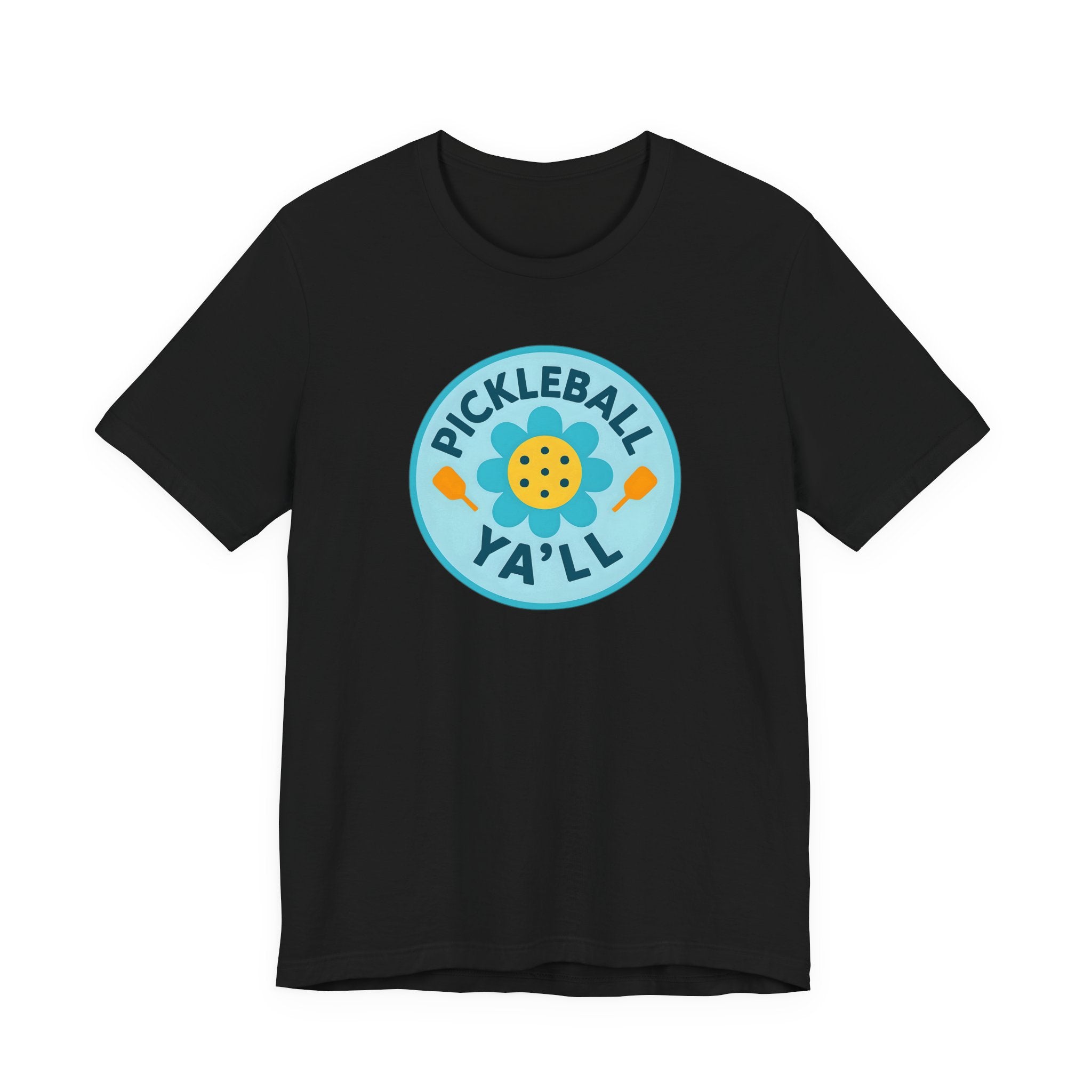 Pickleball. Unisex, Crew Neck, Short Sleeve, Graphic T-Shirt. Pickleball Y'all.