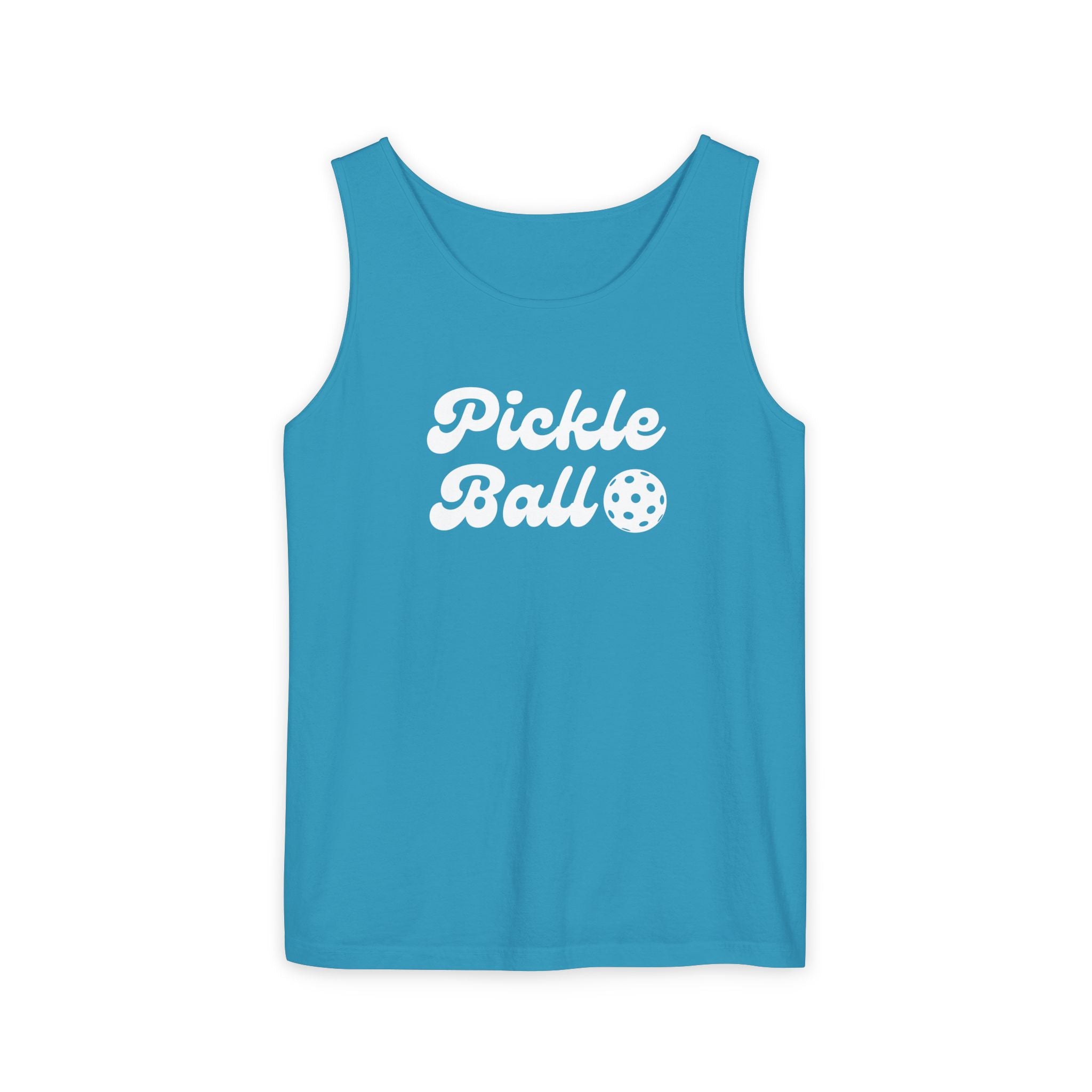 Pickleball. Unisex, Lightweight, Cotton, Graphic Tank. Pickleball.