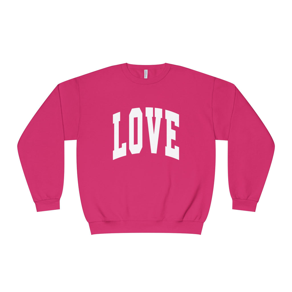 A Valentine Holiday Moon. Ladies, Crew Neck, Medium-Heavy NuBlend fleece/cotton, Graphic Sweatshirt. LOVE.