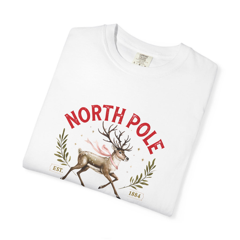 Holiday Moon. Unisex, Crew Neck, Short Sleeve, Graphic T-Shirt. North Pole Social Club.