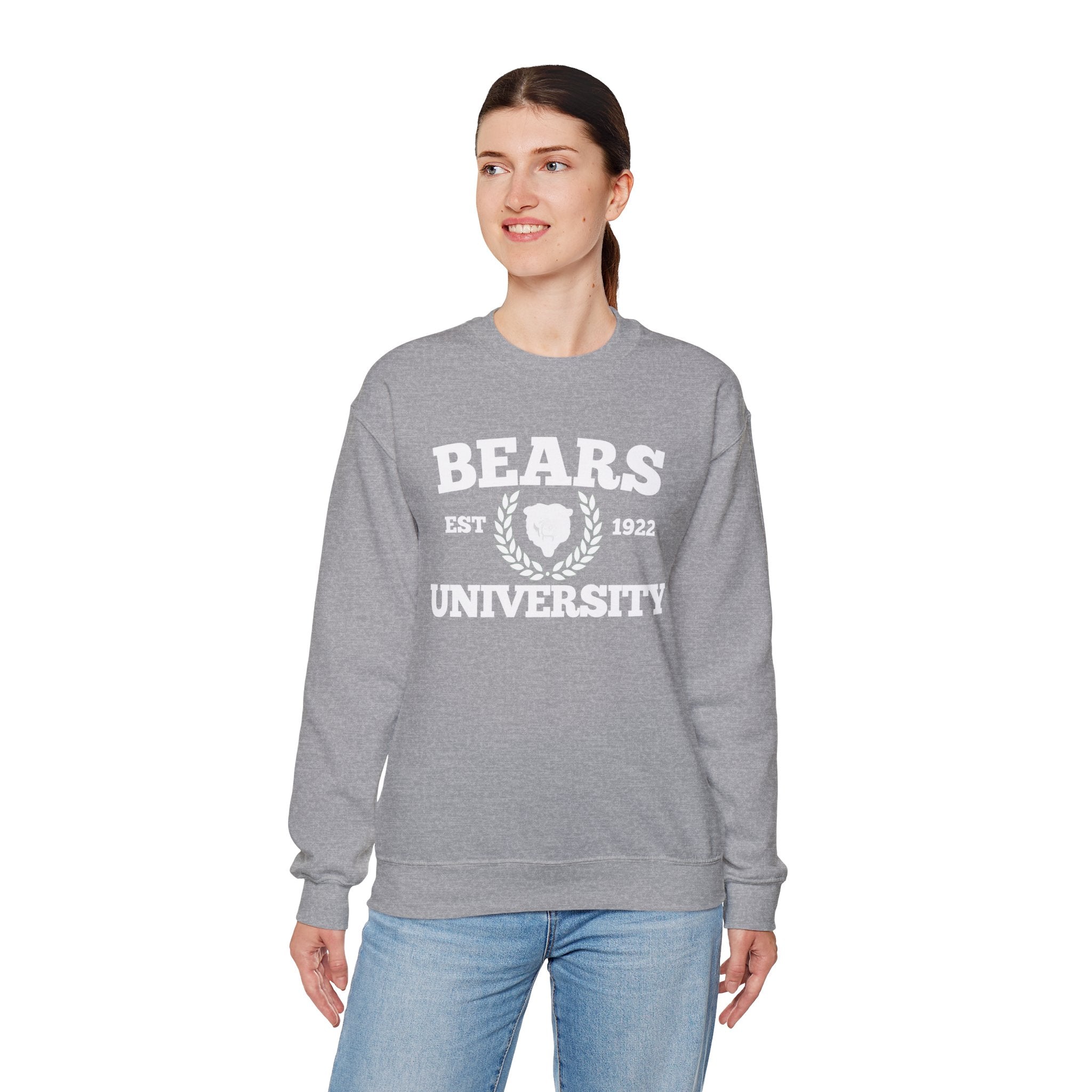 Sporty Soul. Ladies, Crew Neck, Medium Weight, Graphic Sweatshirt. University Style.
