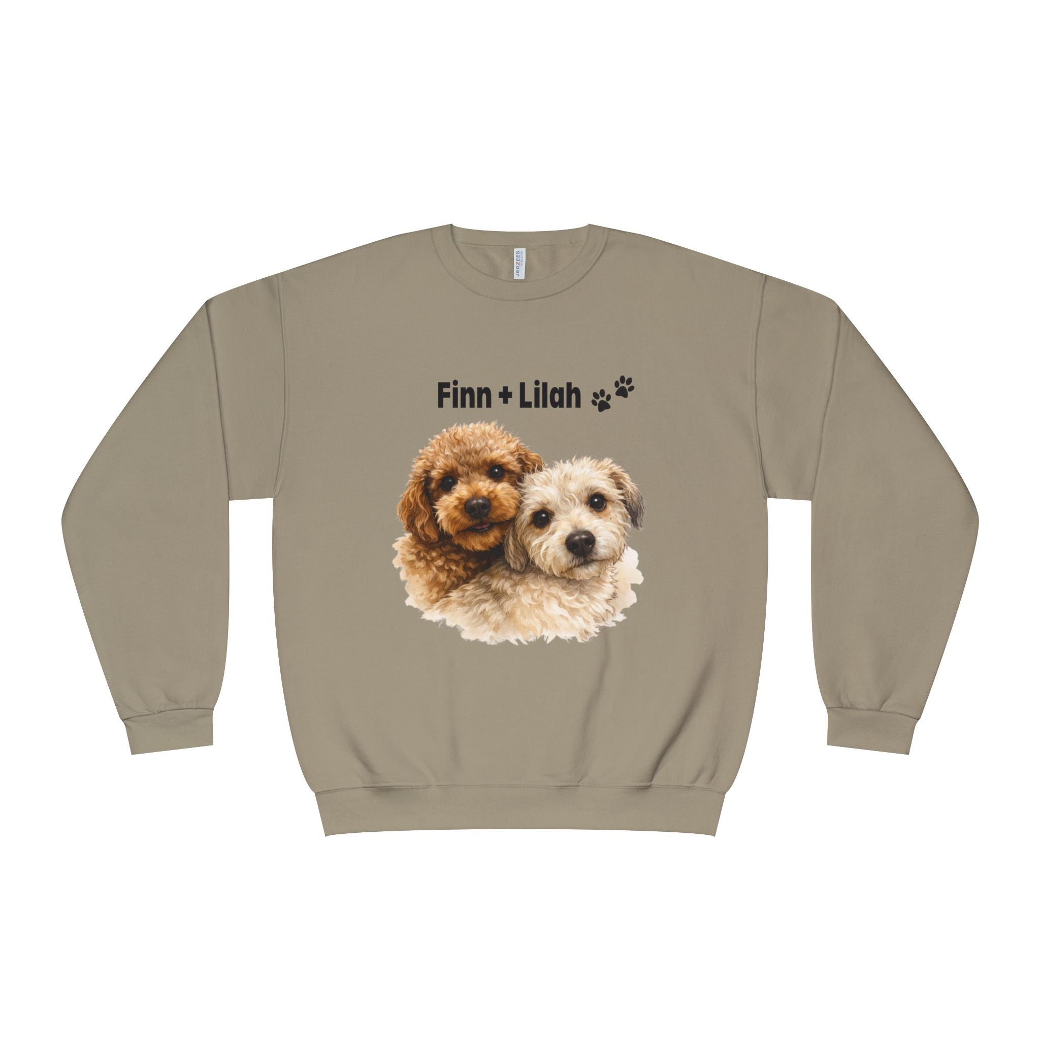Bark & Meow Collection.Ladies, Crew Neck, Medium-Heavy NuBlend fleece/cotton, Graphic Sweatshirt. Finn + Lilah.