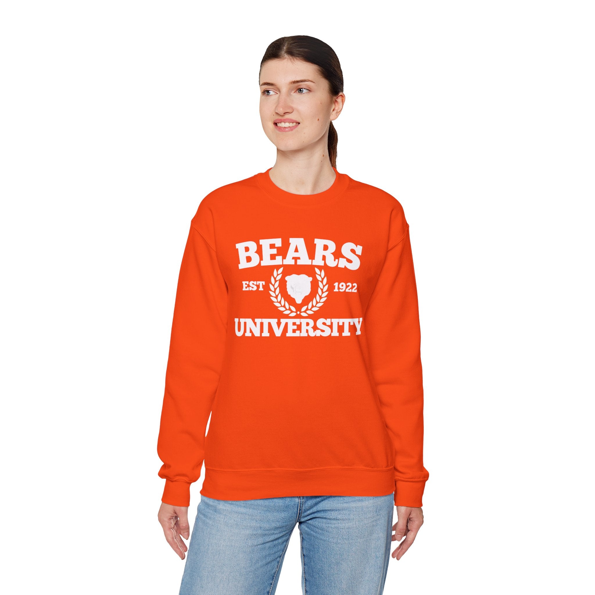 Sporty Soul. Ladies, Crew Neck, Medium Weight, Graphic Sweatshirt. University Style.