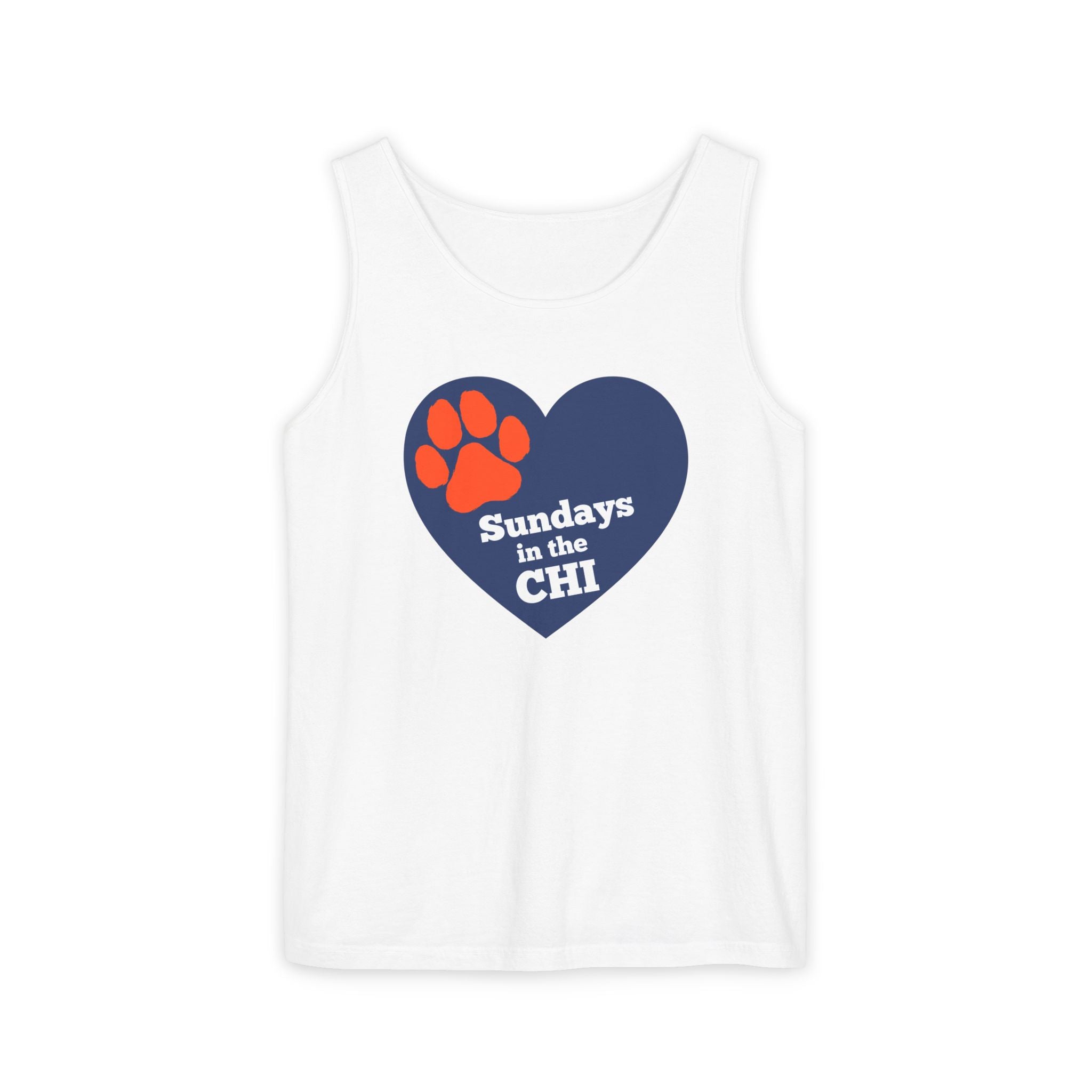 Sporty Soul. Unisex, Lightweight, Cotton, Graphic Tank. Sundays in the CHI.