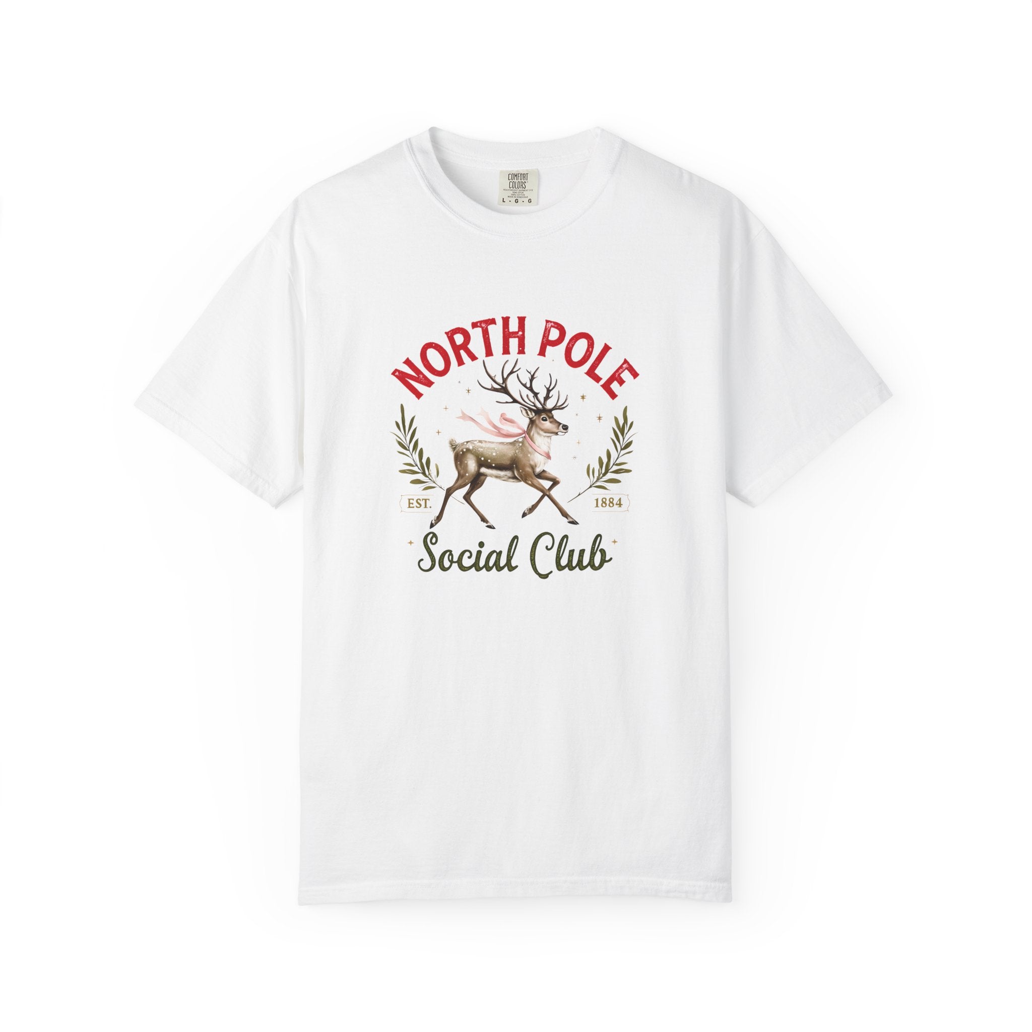 Holiday Moon. Unisex, Crew Neck, Short Sleeve, Graphic T-Shirt. North Pole Social Club.