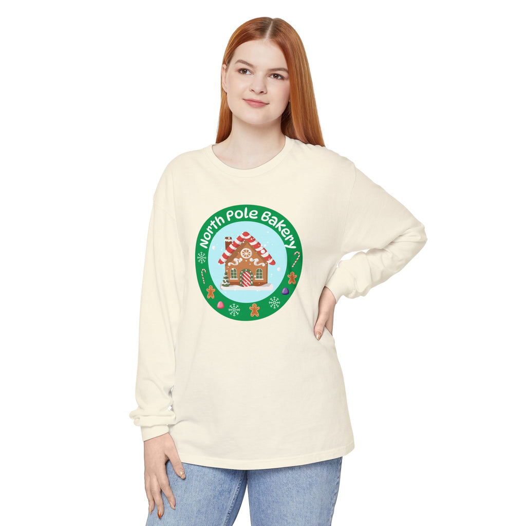 Holiday Moon. Unisex, Crew Neck, Long Sleeve, Graphic T-Shirt. Flavia Family.