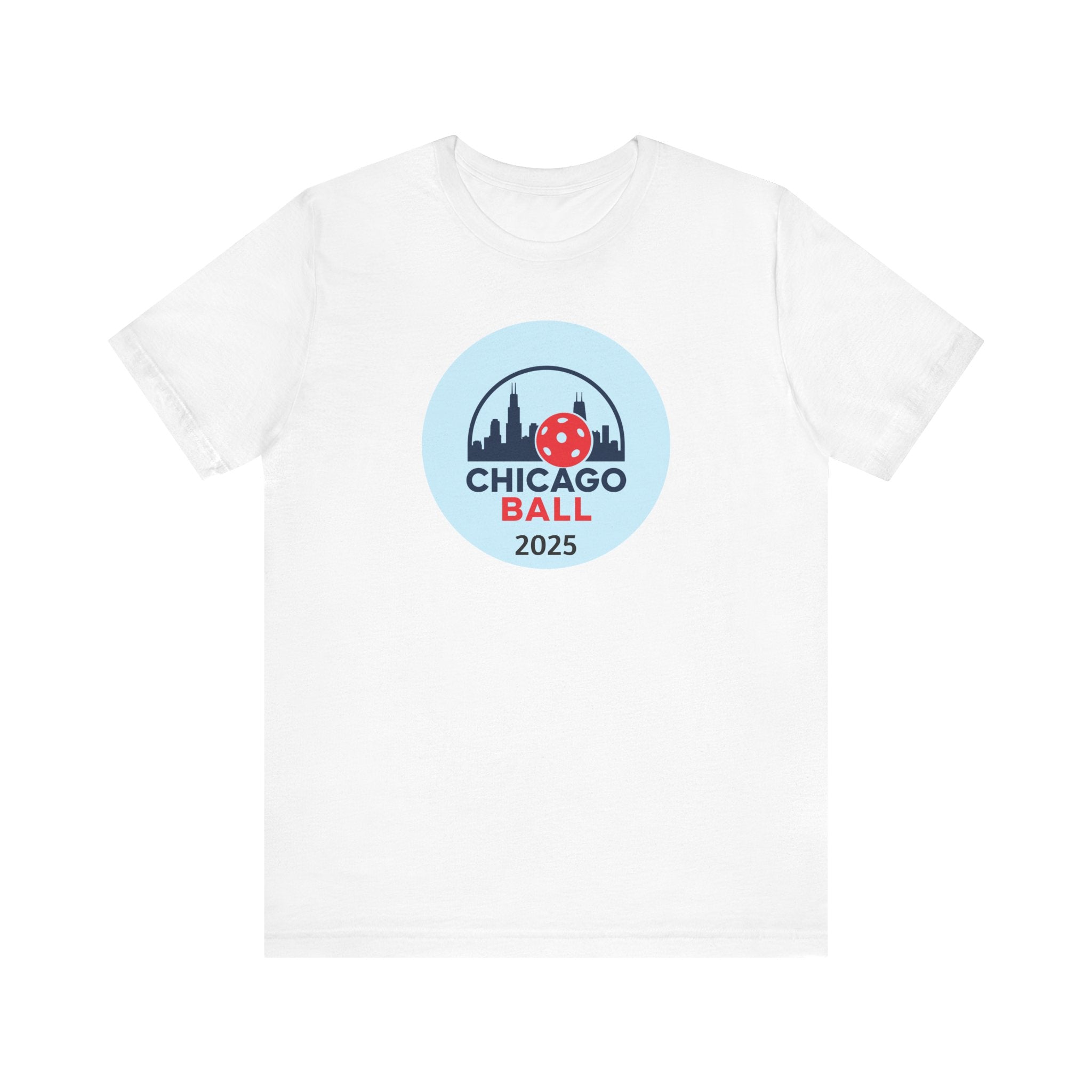 Pickleball. Unisex, Crew Neck, Short Sleeve, Graphic T-Shirt. Chicago Ball 2025.