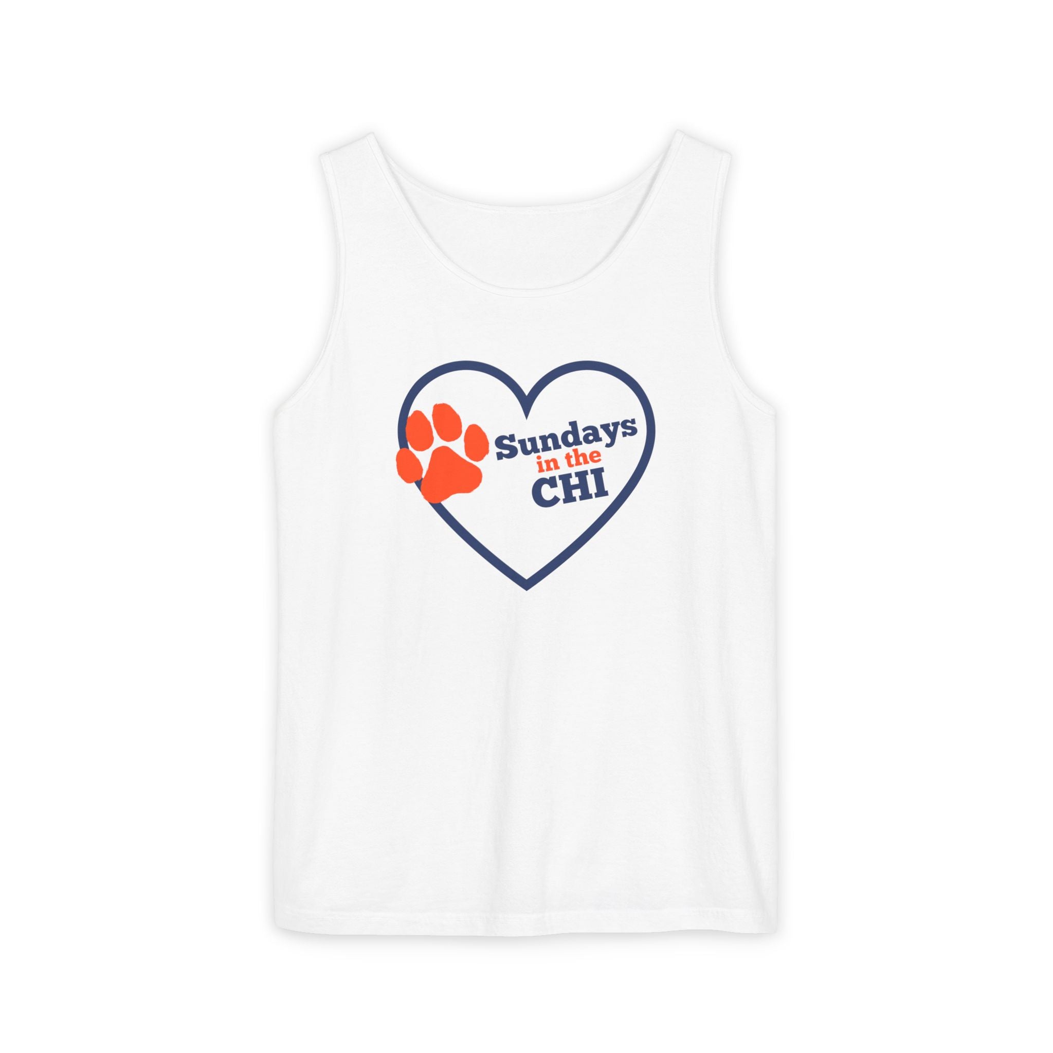 Sporty Soul. Unisex, Lightweight, Cotton, Graphic Tank. Sundays in the CHI.