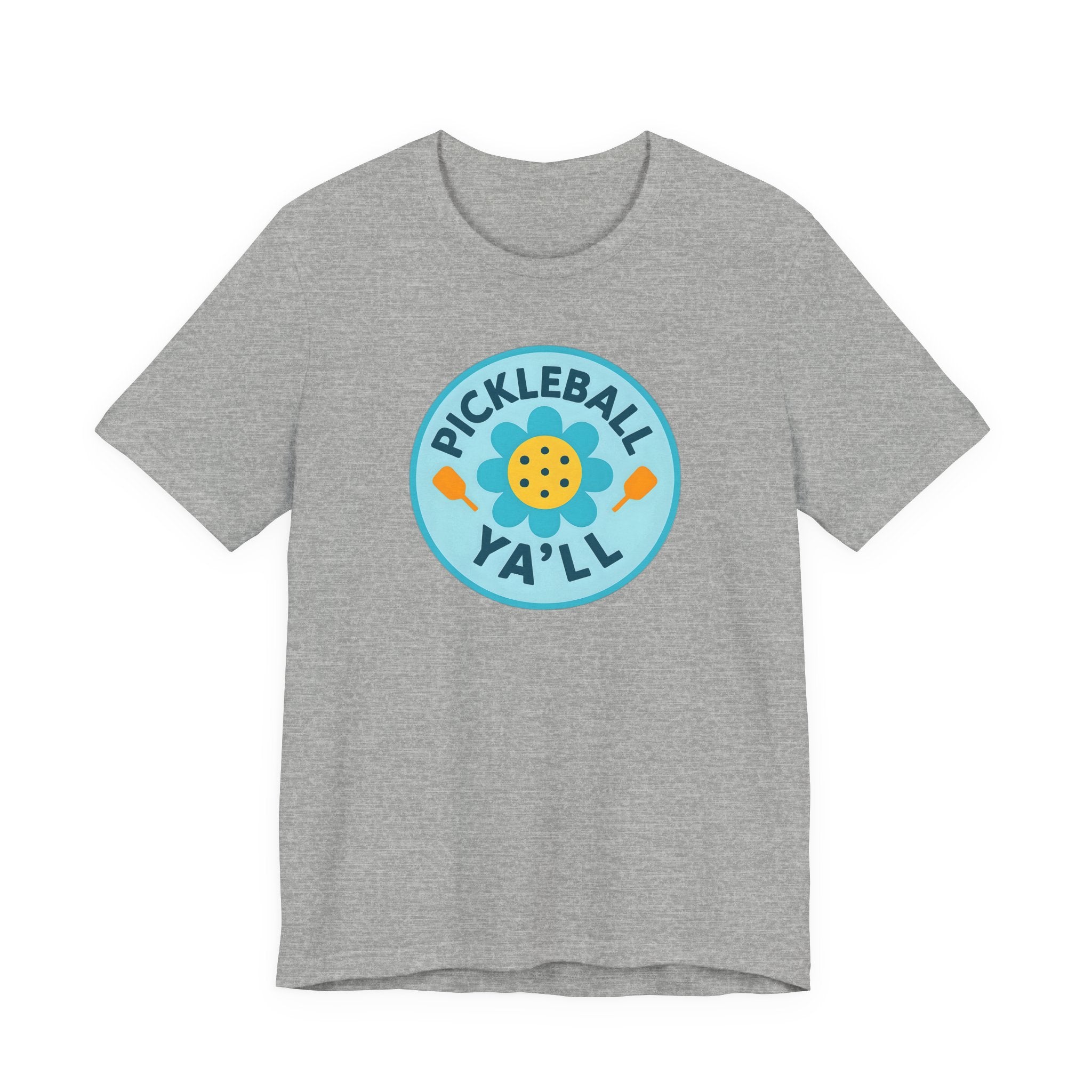 Pickleball. Unisex, Crew Neck, Short Sleeve, Graphic T-Shirt. Pickleball Y'all.
