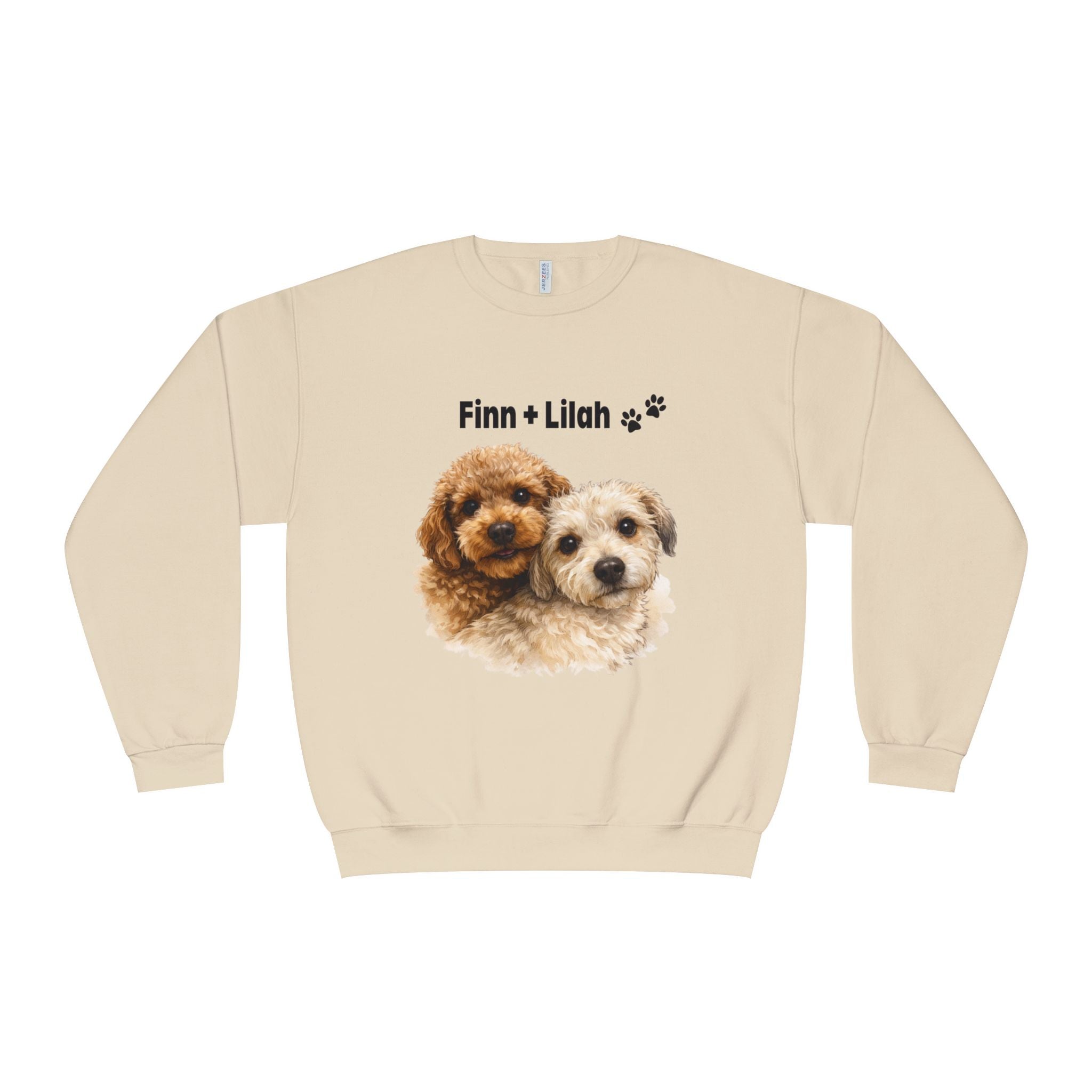 Bark & Meow Collection.Ladies, Crew Neck, Medium-Heavy NuBlend fleece/cotton, Graphic Sweatshirt. Finn + Lilah.
