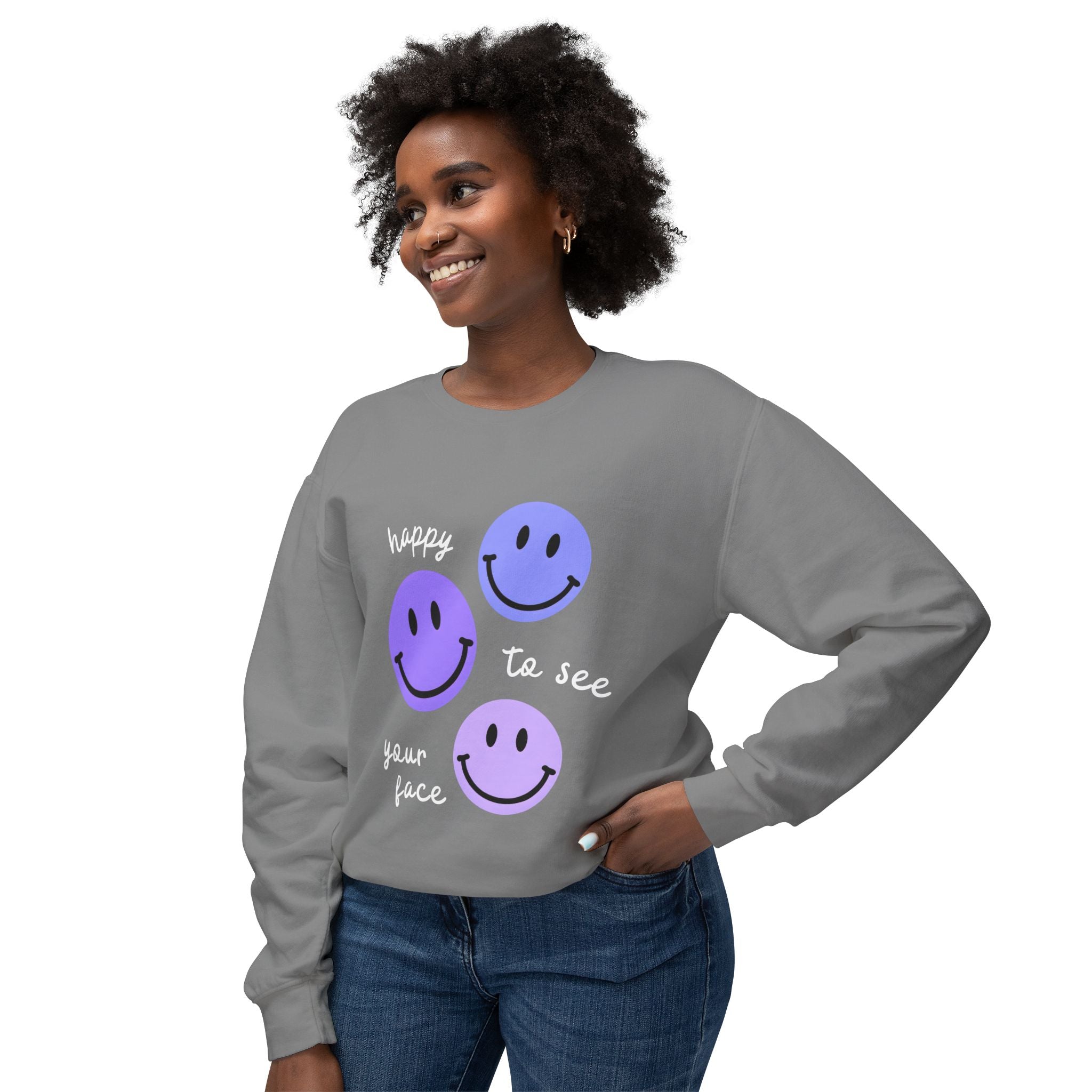 Teacher Magic. Unisex, Crew Neck, Lightweight Sweatshirt. Happy Face.