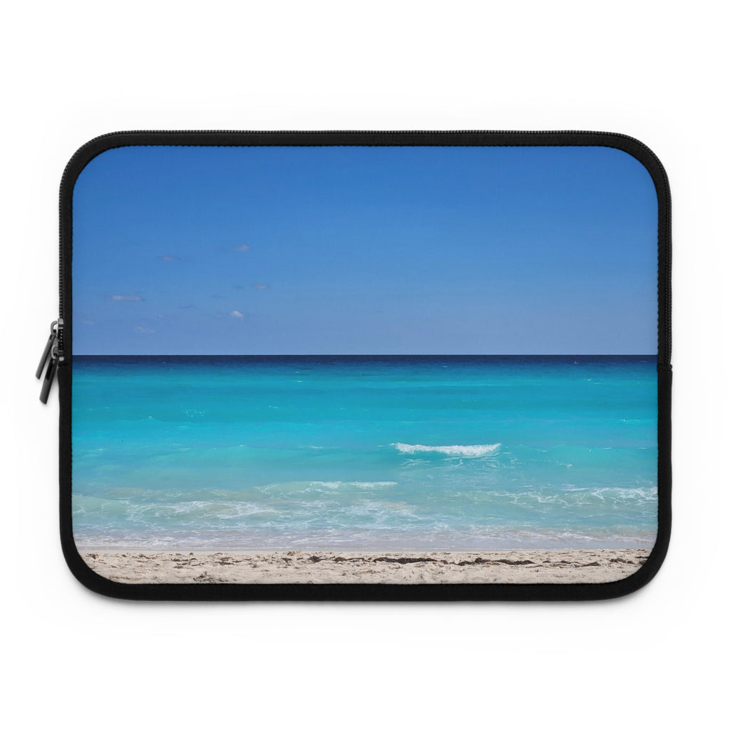 Coastal Collection. Beach Waves Laptop Sleeve - Tropical Ocean Photo Laptop Case