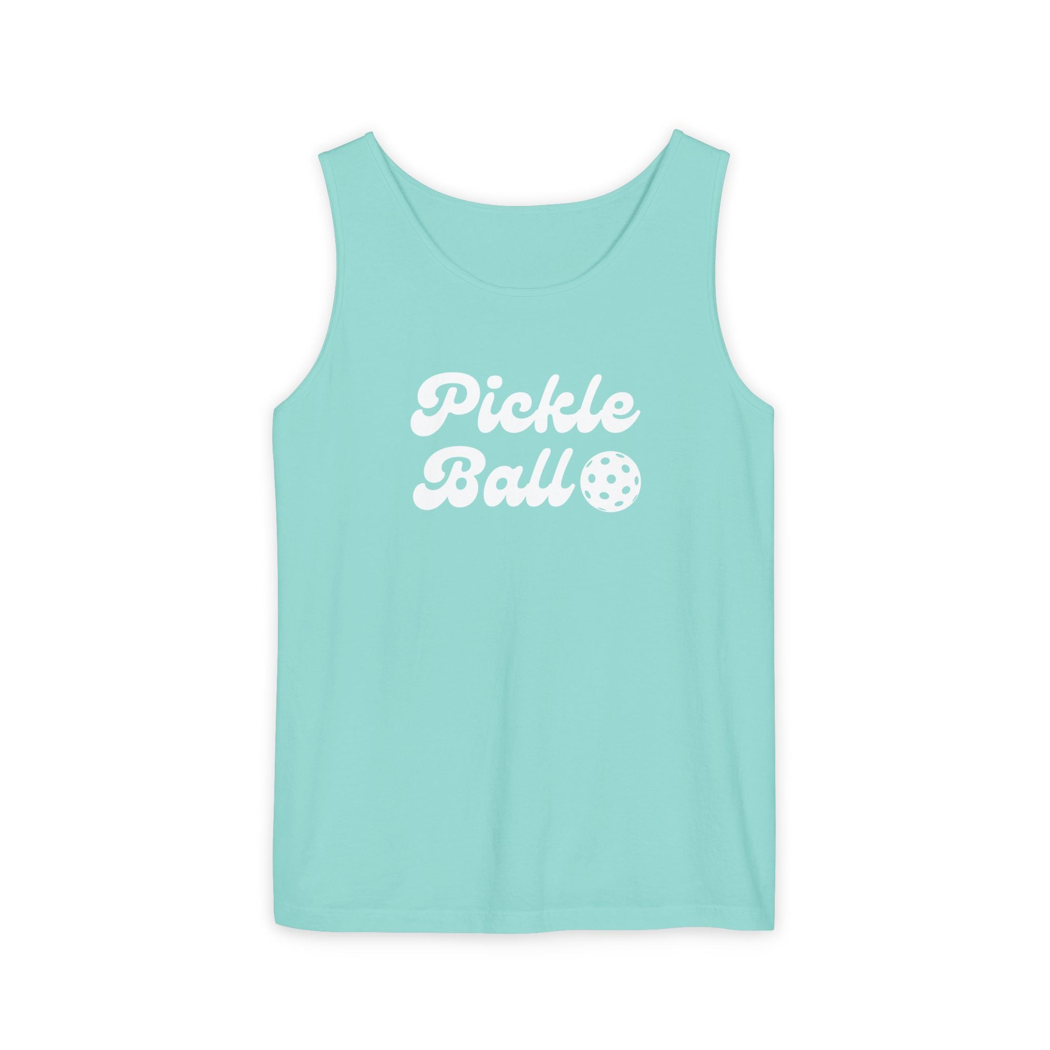 Pickleball. Unisex, Lightweight, Cotton, Graphic Tank. Pickleball.