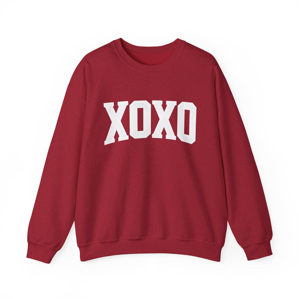 Valentine Moon. Ladies, Crew Neck, durable 50/50 cotton poly blend, Graphic Sweatshirt.XOXO.