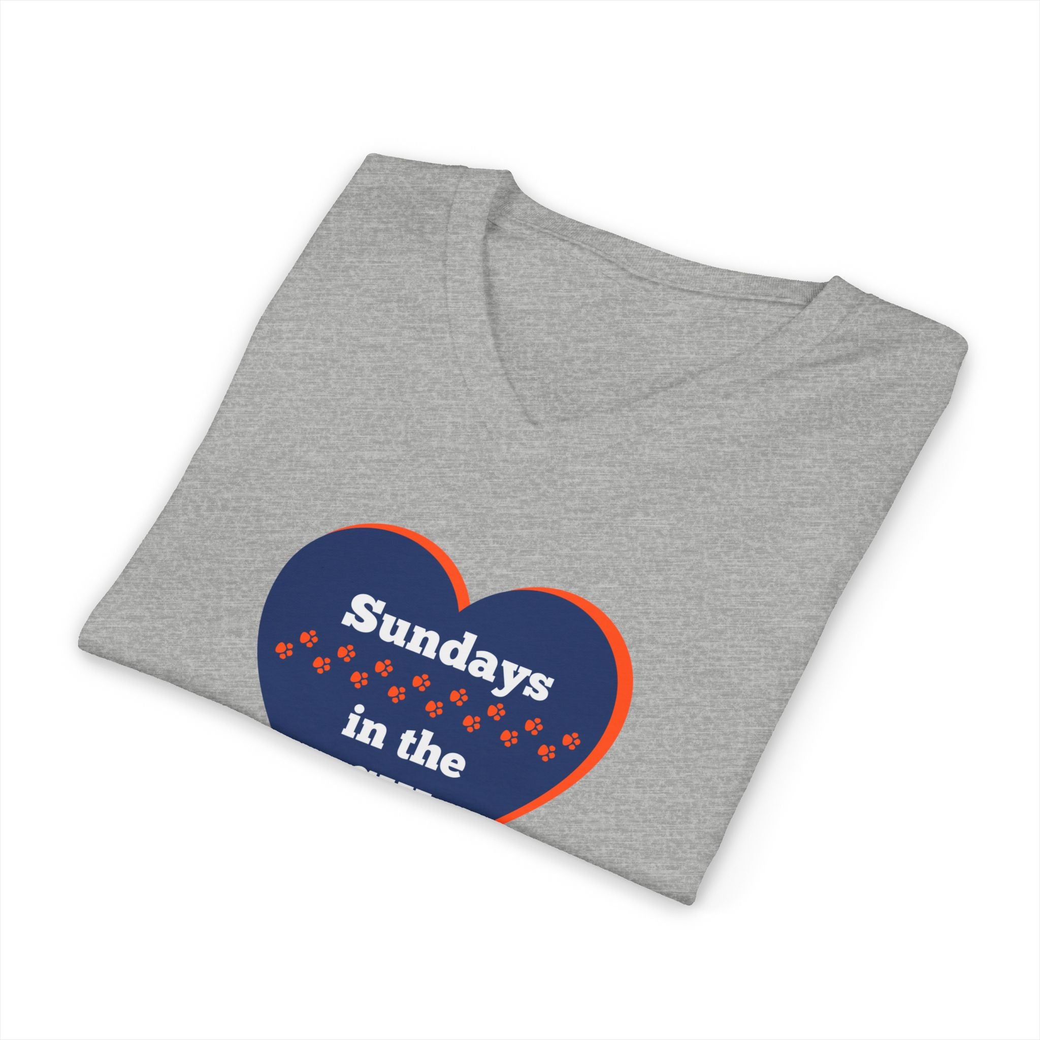 Sporty Soul. Unisex, V-Neck, Short Sleeve, Graphic T-Shirt. Sundays in the Chi.