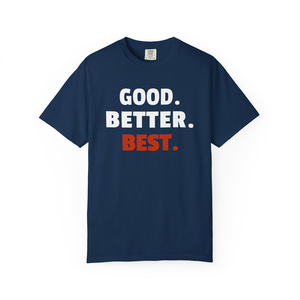 Sporty Soul.  Unisex/Mens, Crew Neck, Short Sleeve, Graphic T-Shirt. "Good. Better. Best."