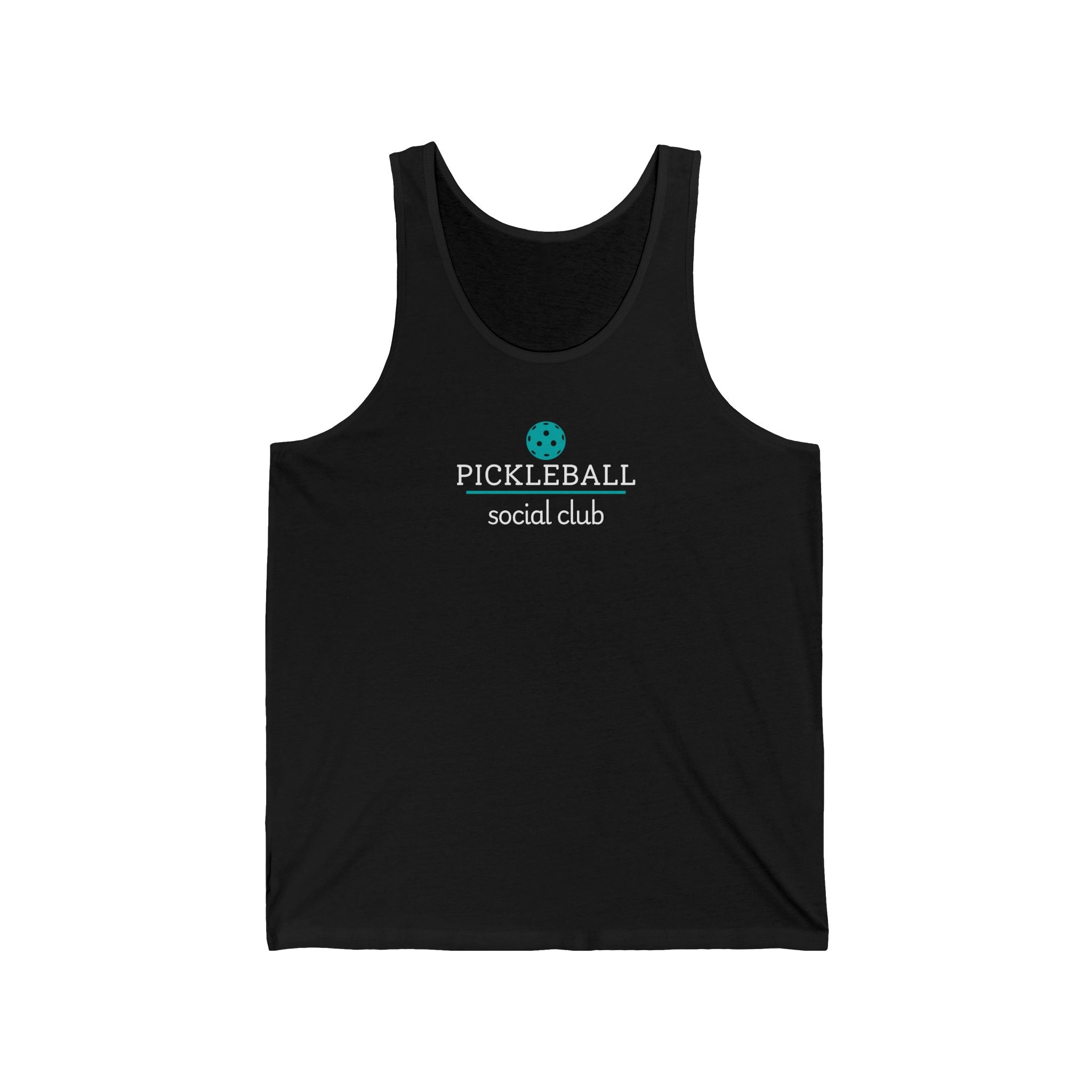 Pickleball. Unisex Jersey Tank.  Pickleball Social Club.