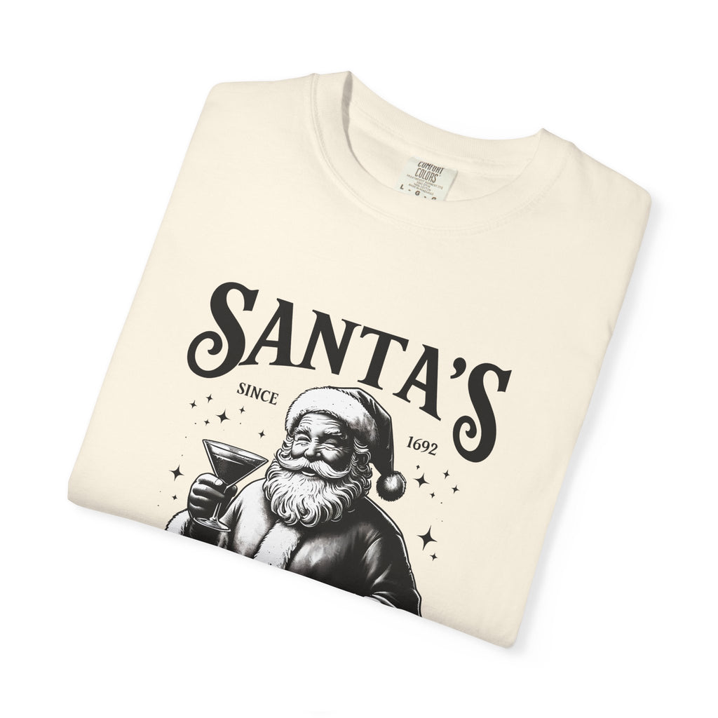 Holiday Moon. Unisex, Crew Neck, Short Sleeve, Graphic T-Shirt. Santa's Cocktail Club.