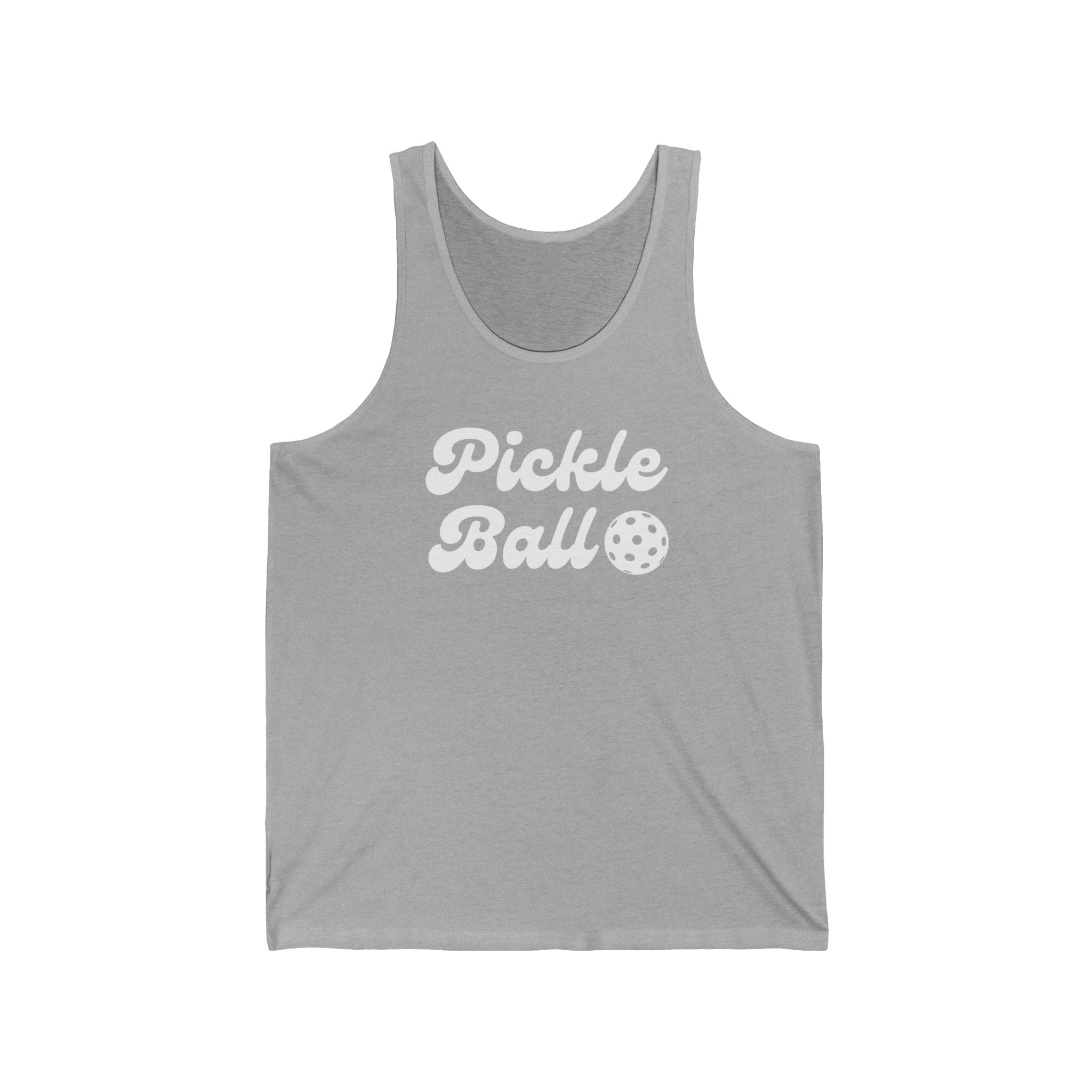 Pickleball. Ladies, Lightweight, Cotton, Graphic Tank. Pickleball.