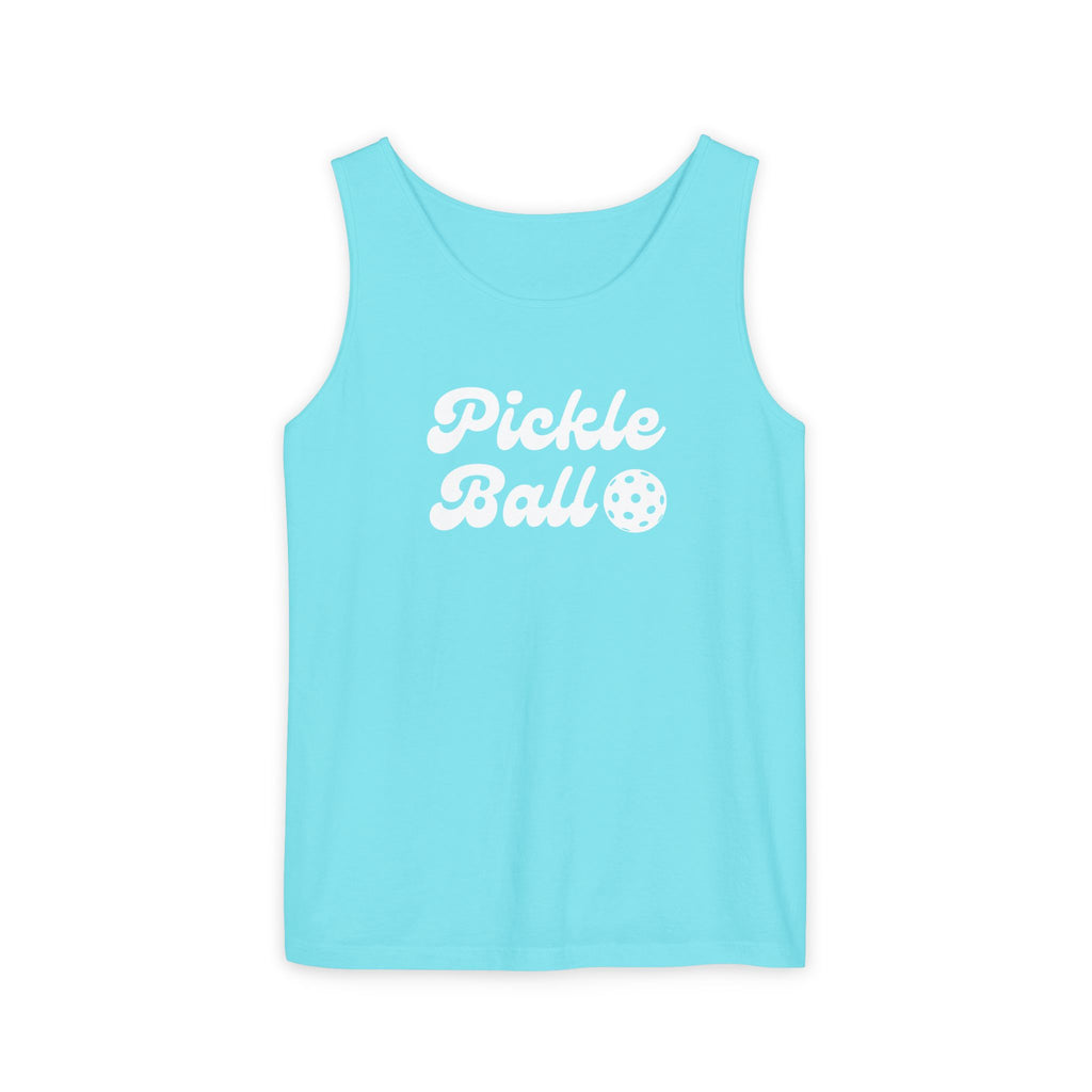 Pickleball. Unisex, Lightweight, Cotton, Graphic Tank. Pickleball.