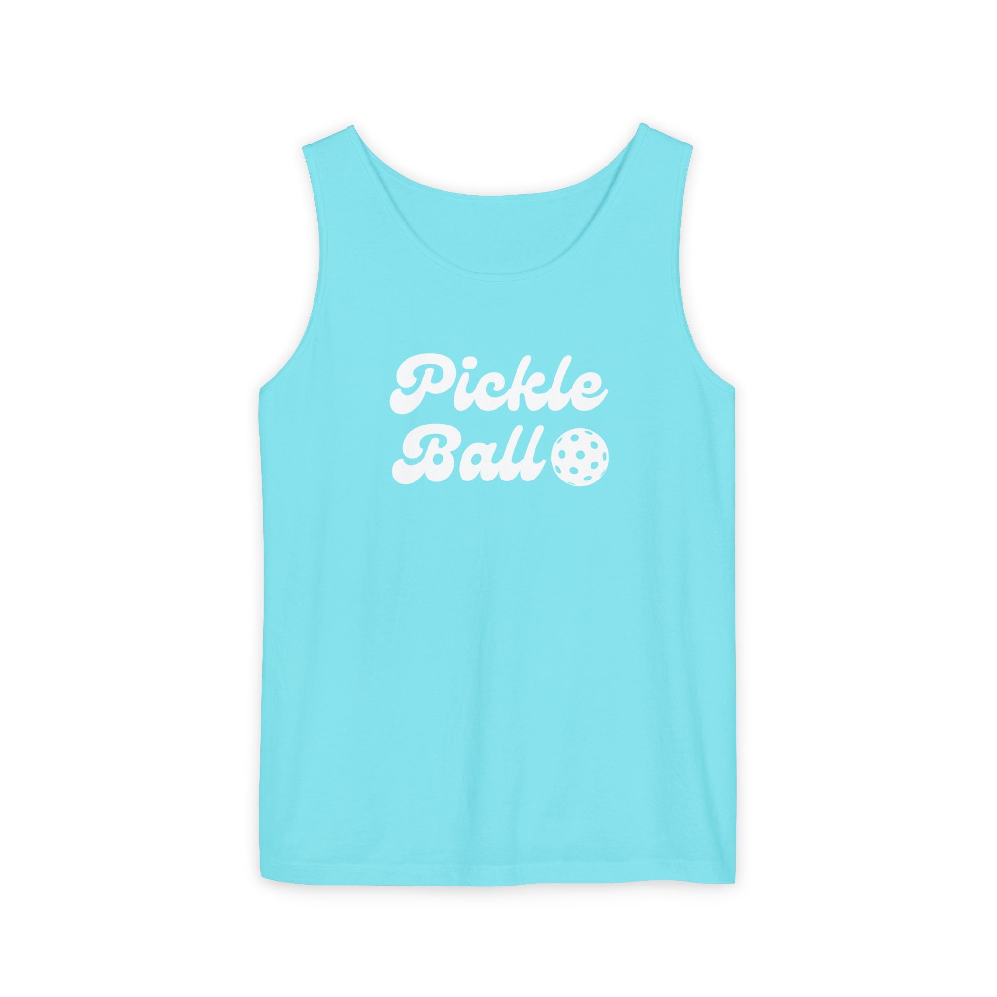 Pickleball. Unisex, Lightweight, Cotton, Graphic Tank. Pickleball.
