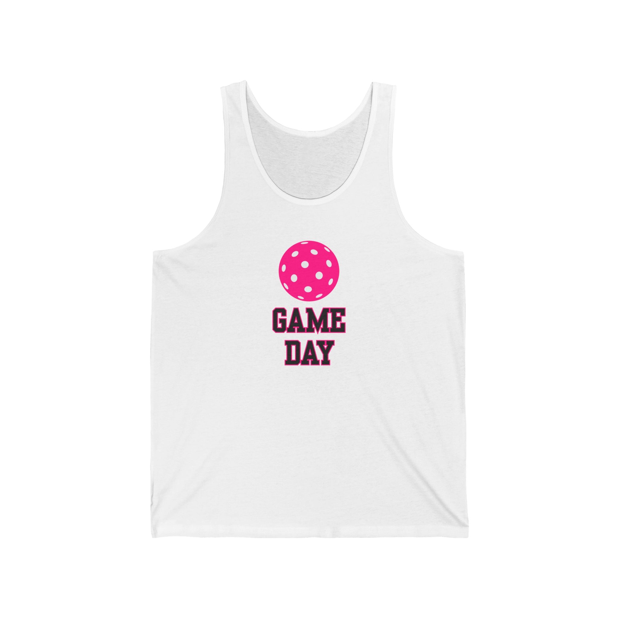 Pickleball. Unisex Jersey Tank.  Game Day.