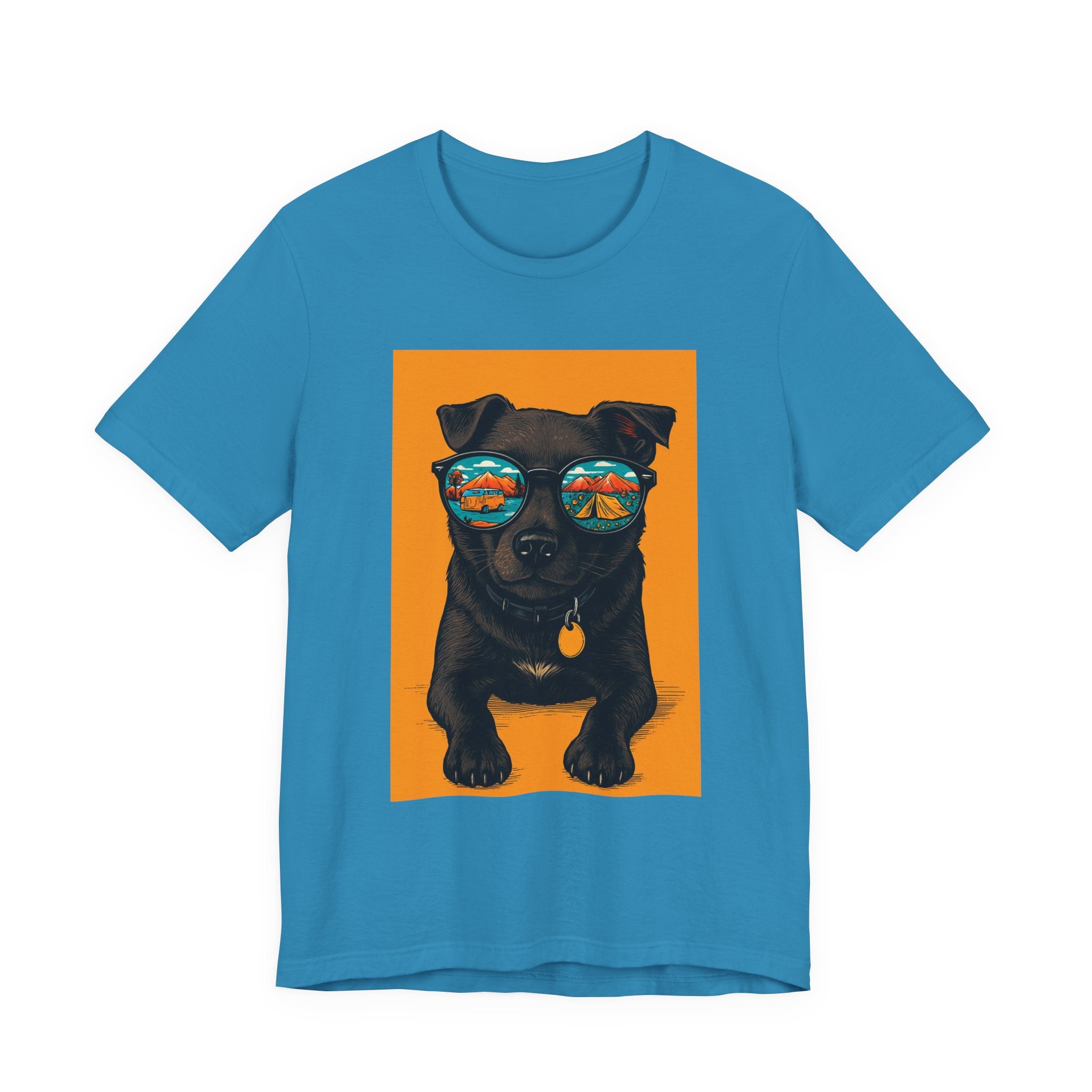 Wild at Heart Collection. Unisex, Crew Neck, Short Sleeve, Graphic T-Shirt.  Holly Girl with Retro Shades.