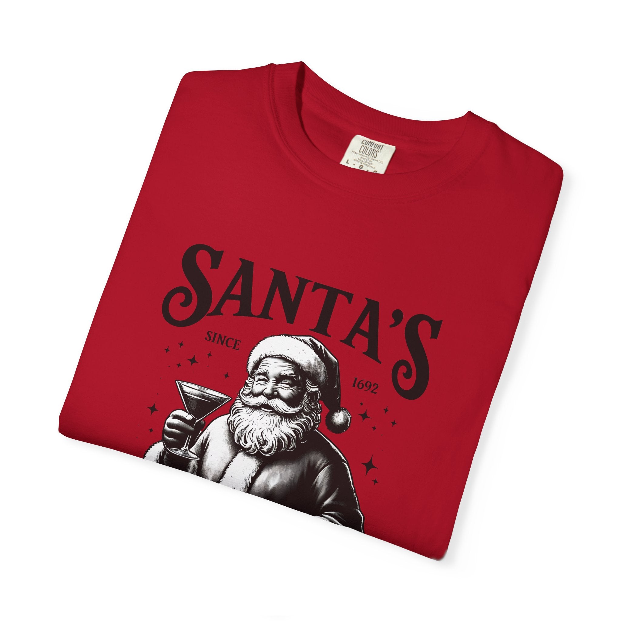 Holiday Moon. Unisex, Crew Neck, Short Sleeve, Graphic T-Shirt. Santa's Cocktail Club.