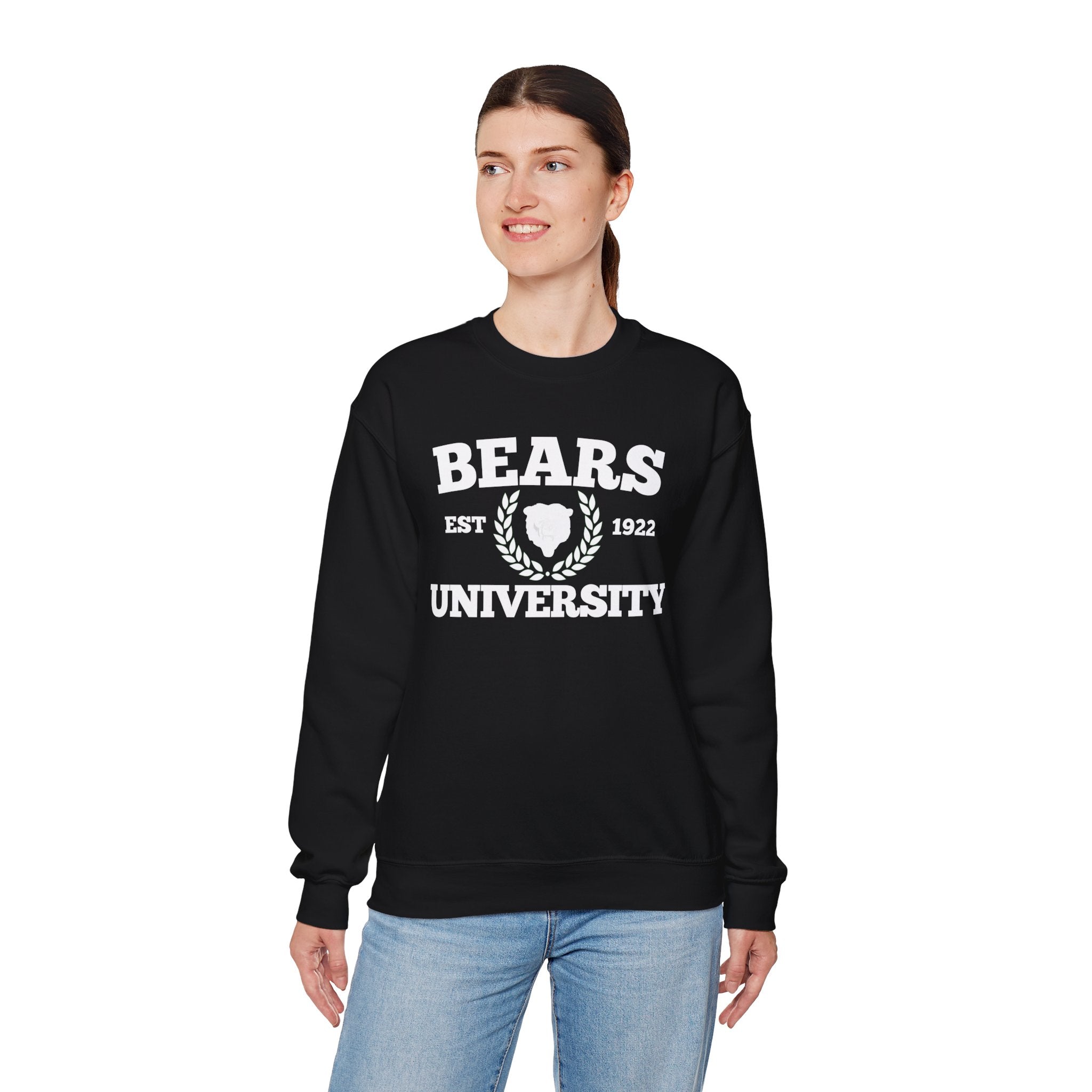 Sporty Soul. Ladies, Crew Neck, Medium Weight, Graphic Sweatshirt. University Style.