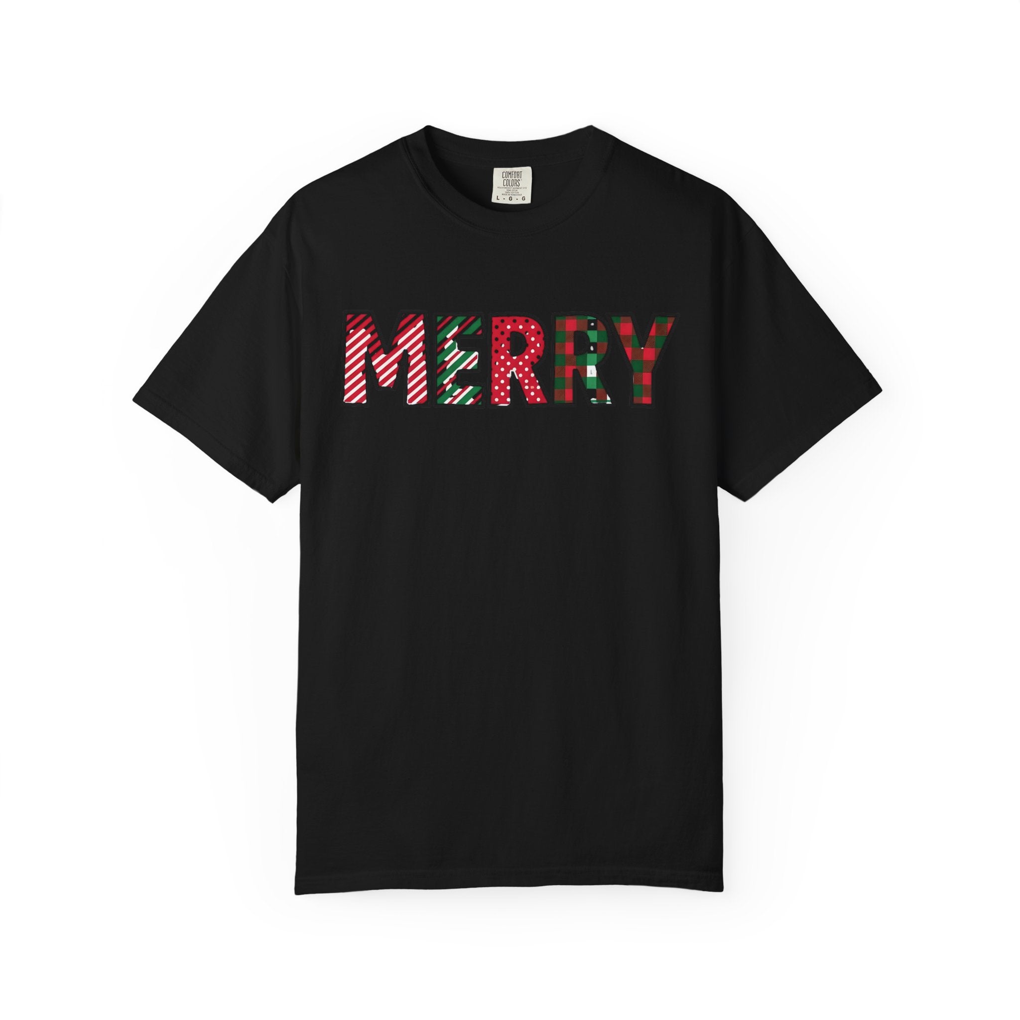 Holiday Moon. Unisex, Crew Neck, Short Sleeve, Graphic T-Shirt. Merry.