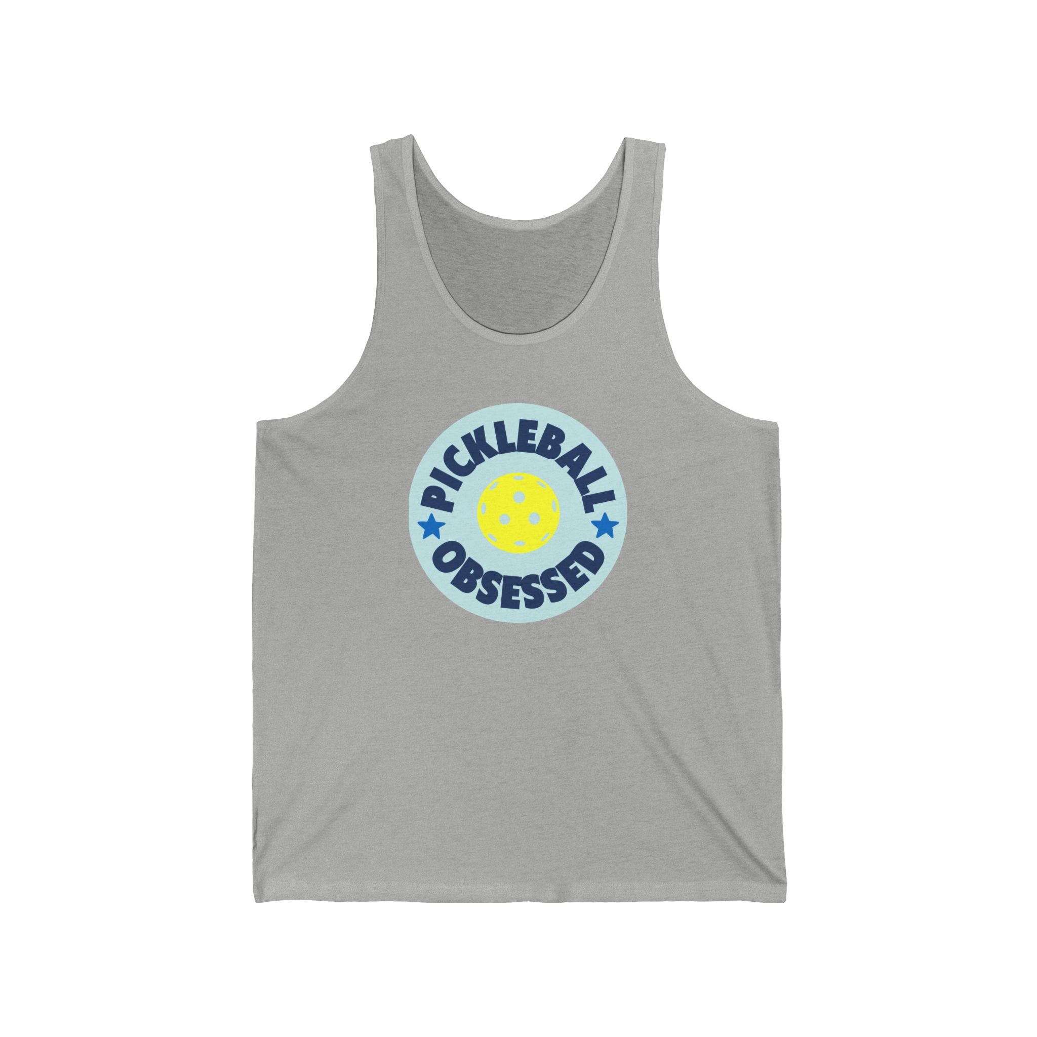 Pickleball. Unisex Jersey Tank.  Pickleball Obsessed.