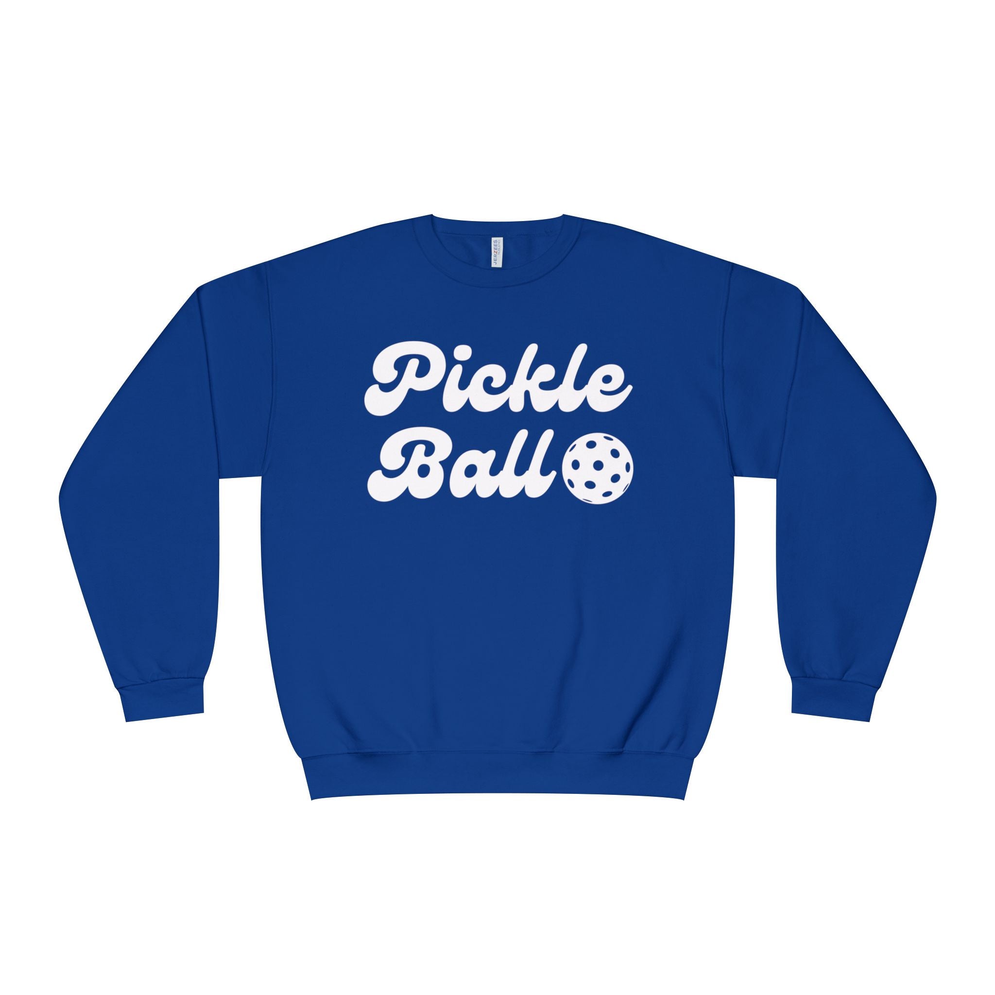 Pickleball. Ladies, Crew Neck, Medium-Heavy NuBlend fleece/cotton, Graphic Sweatshirt. Pickleball. 10 Colors to choose from.
