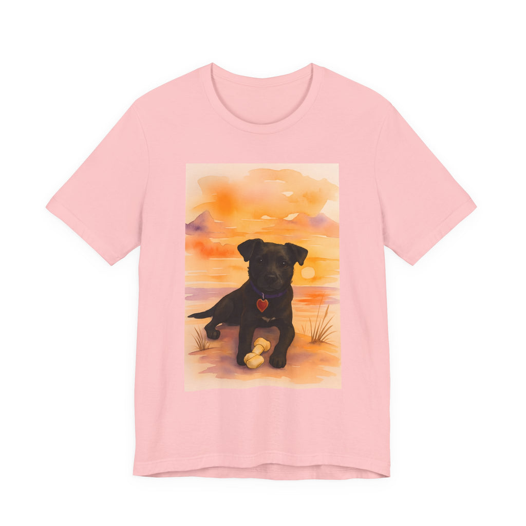 Wild at Heart Collection. Unisex, Crew Neck, Short Sleeve, Graphic T-Shirt. Holly Girl Sunset.