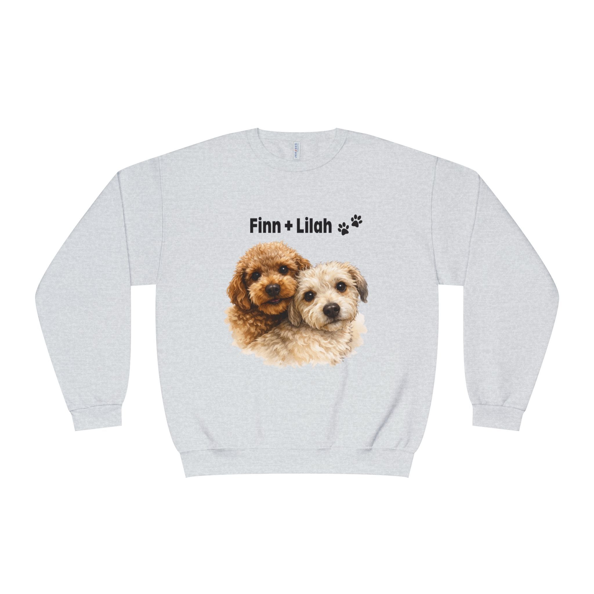 Bark & Meow Collection.Ladies, Crew Neck, Medium-Heavy NuBlend fleece/cotton, Graphic Sweatshirt. Finn + Lilah.