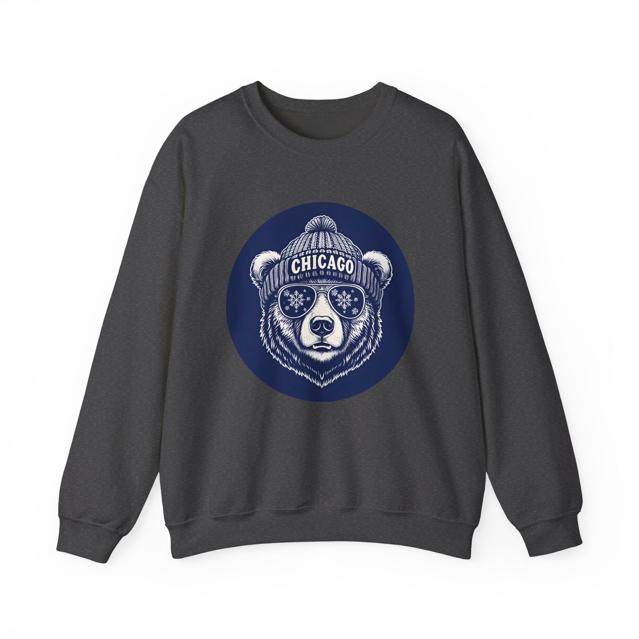 Sporty Soul. Unisex, Crew Neck, Medium Weight, Graphic Sweatshirt. Retro Winter Beanie Bear.