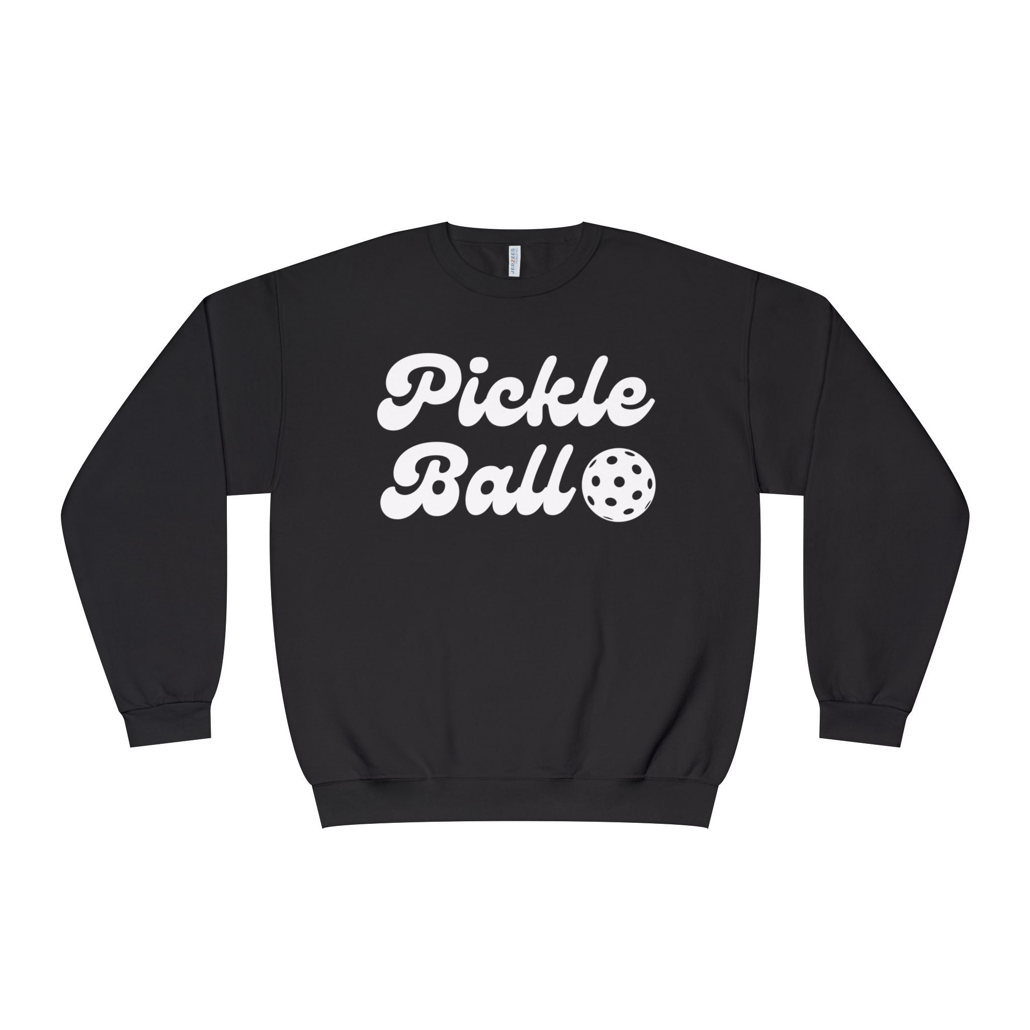 Pickleball. Ladies, Crew Neck, Medium-Heavy NuBlend fleece/cotton, Graphic Sweatshirt. Pickleball. 9 Colors to choose from.