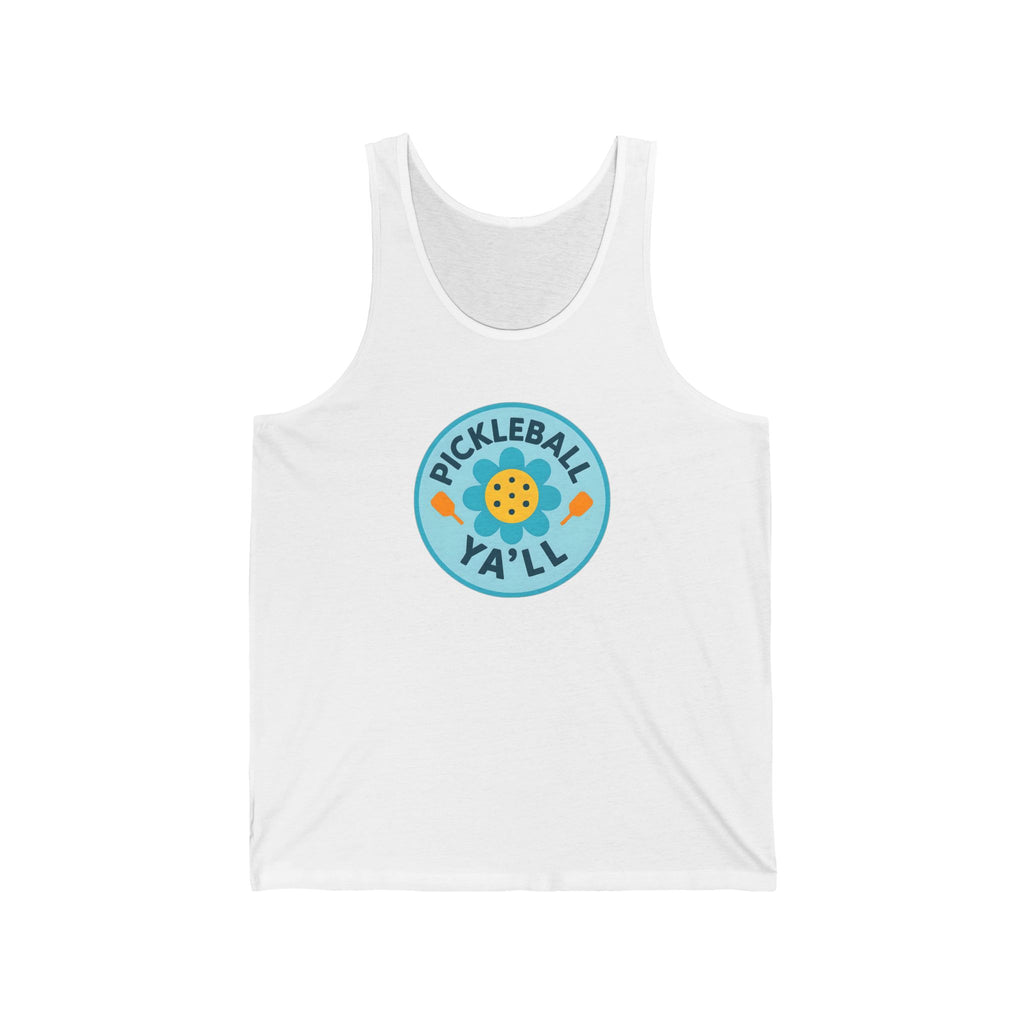 Pickleball. Unisex Jersey Tank.  Pickleball Ya'll.