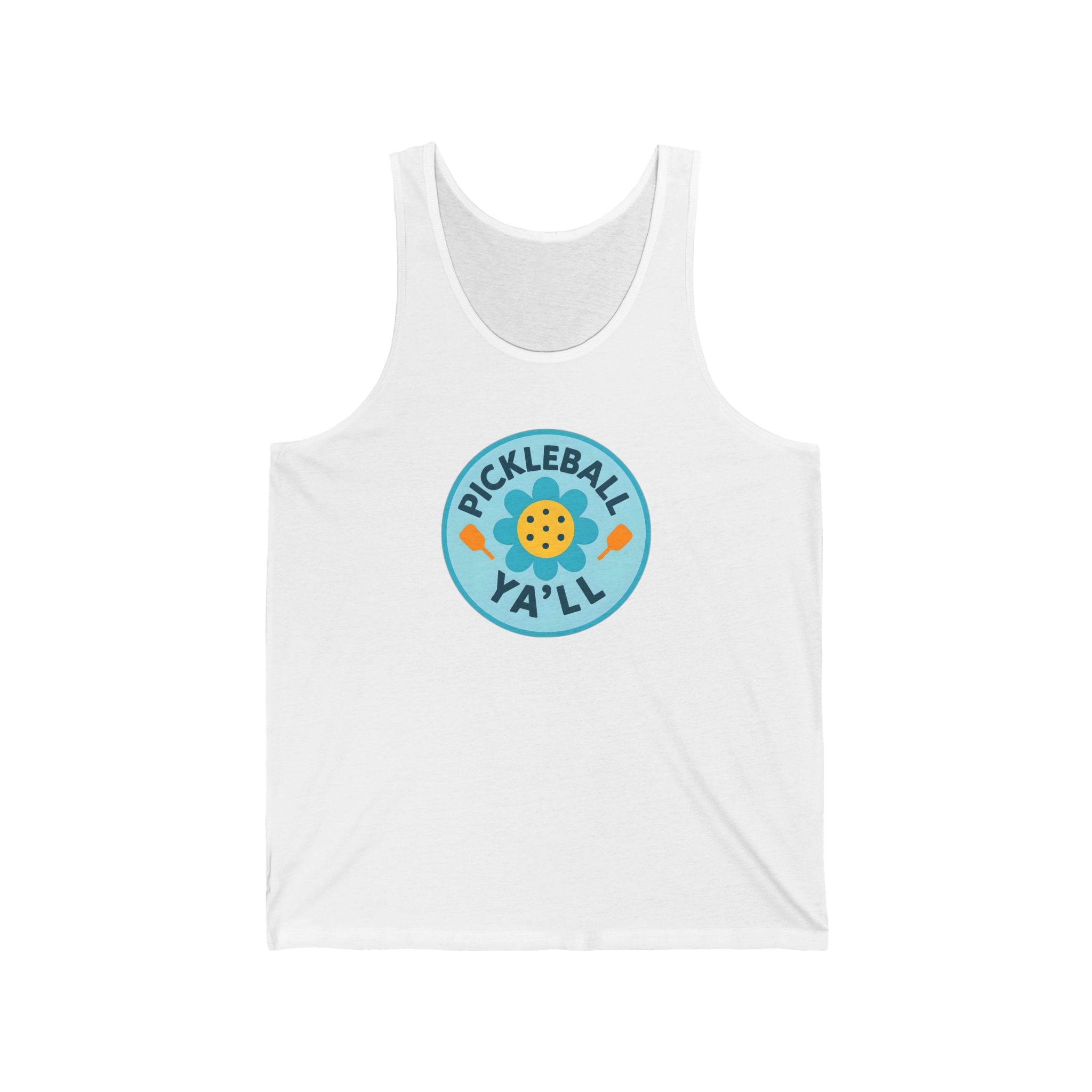 Pickleball. Unisex Jersey Tank.  Pickleball Ya'll.