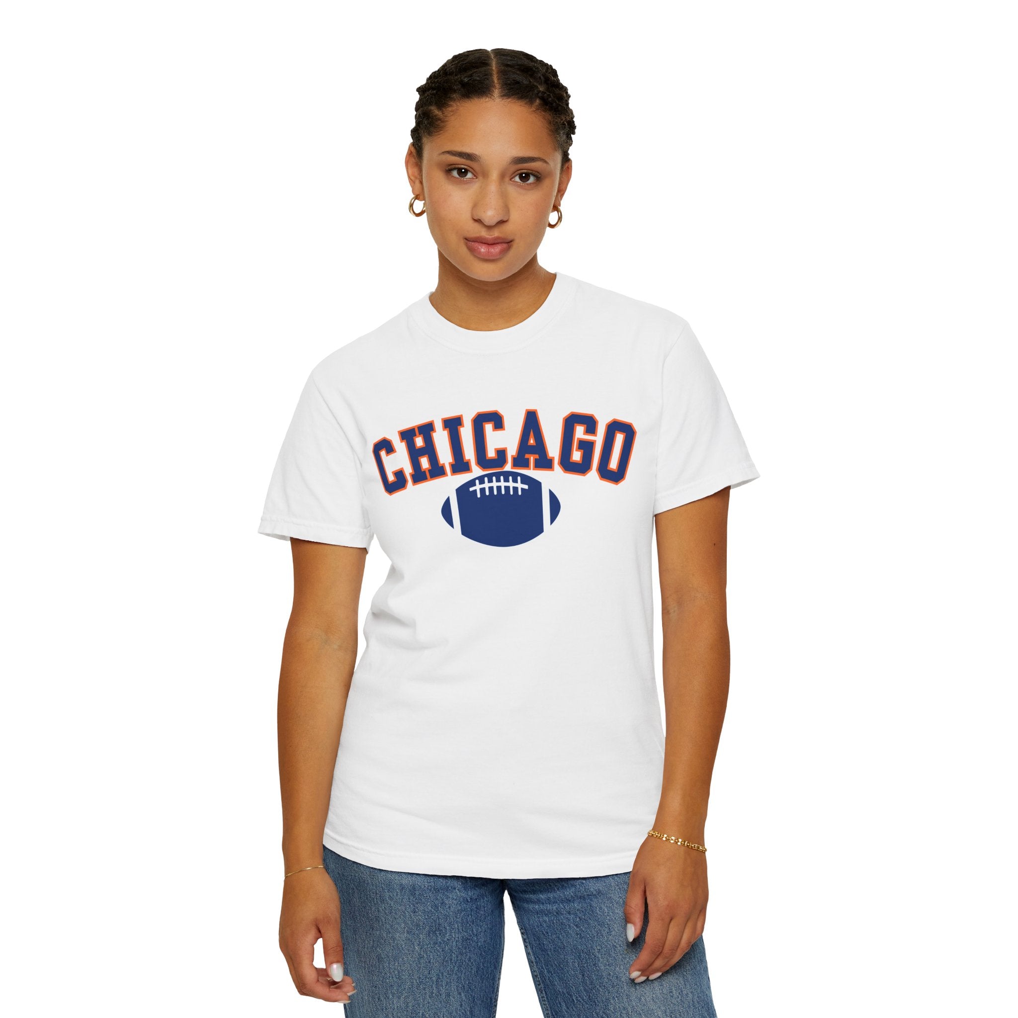 Sporty Soul. Unisex, Garment-Dyed, Crew Neck, Short Sleeve, Graphic T-Shirt. Chicago.