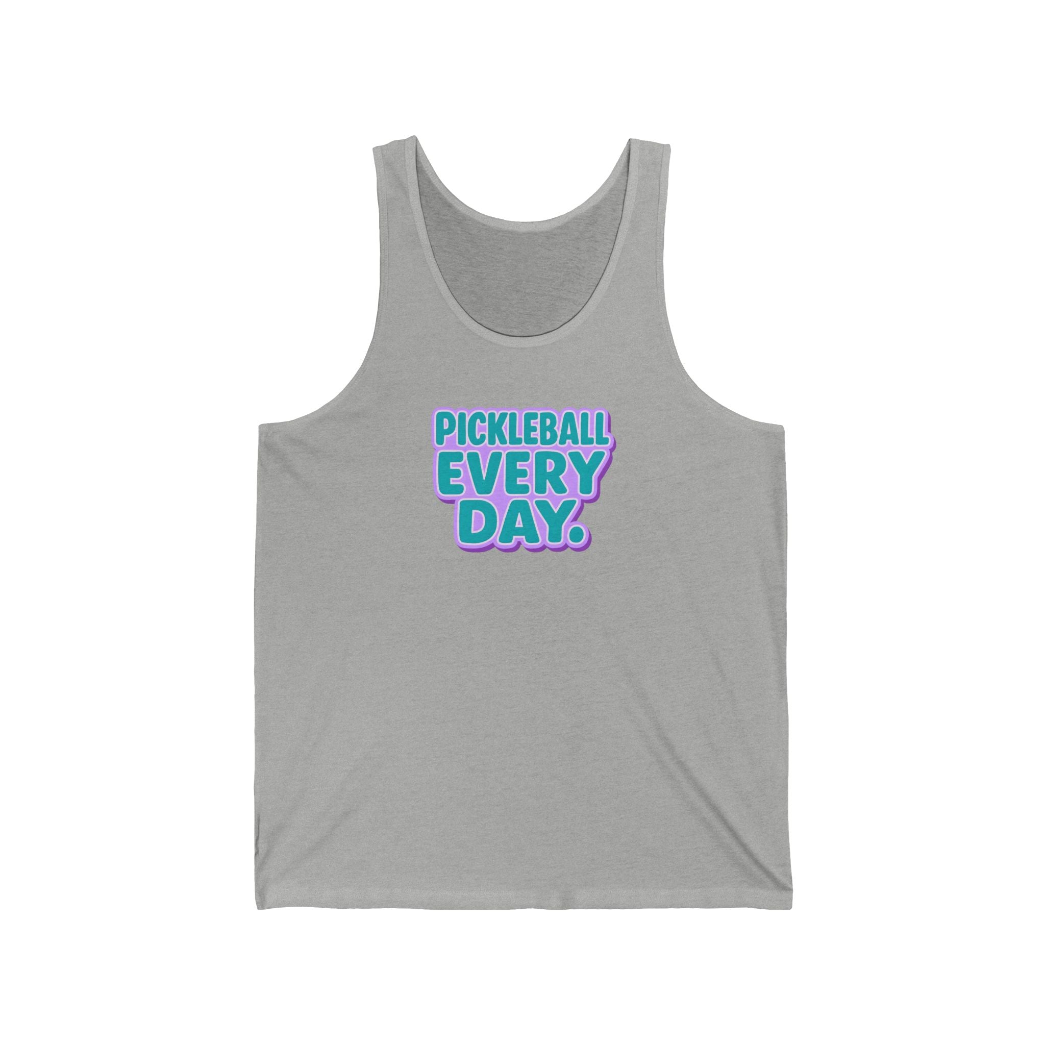 Pickleball. Unisex Jersey Tank.  Pickleball Every Day.