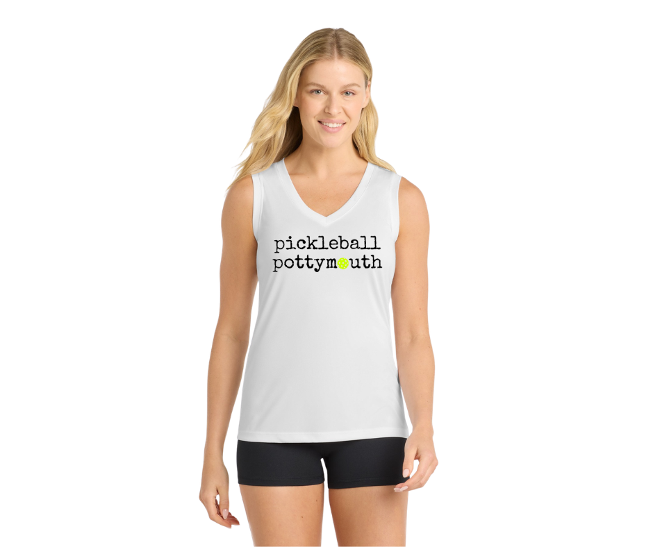A New Pickleball Dryfit.  Ladies Athletic Tank – Lightweight Pickleball Performance Top | Sleeveless Activewear