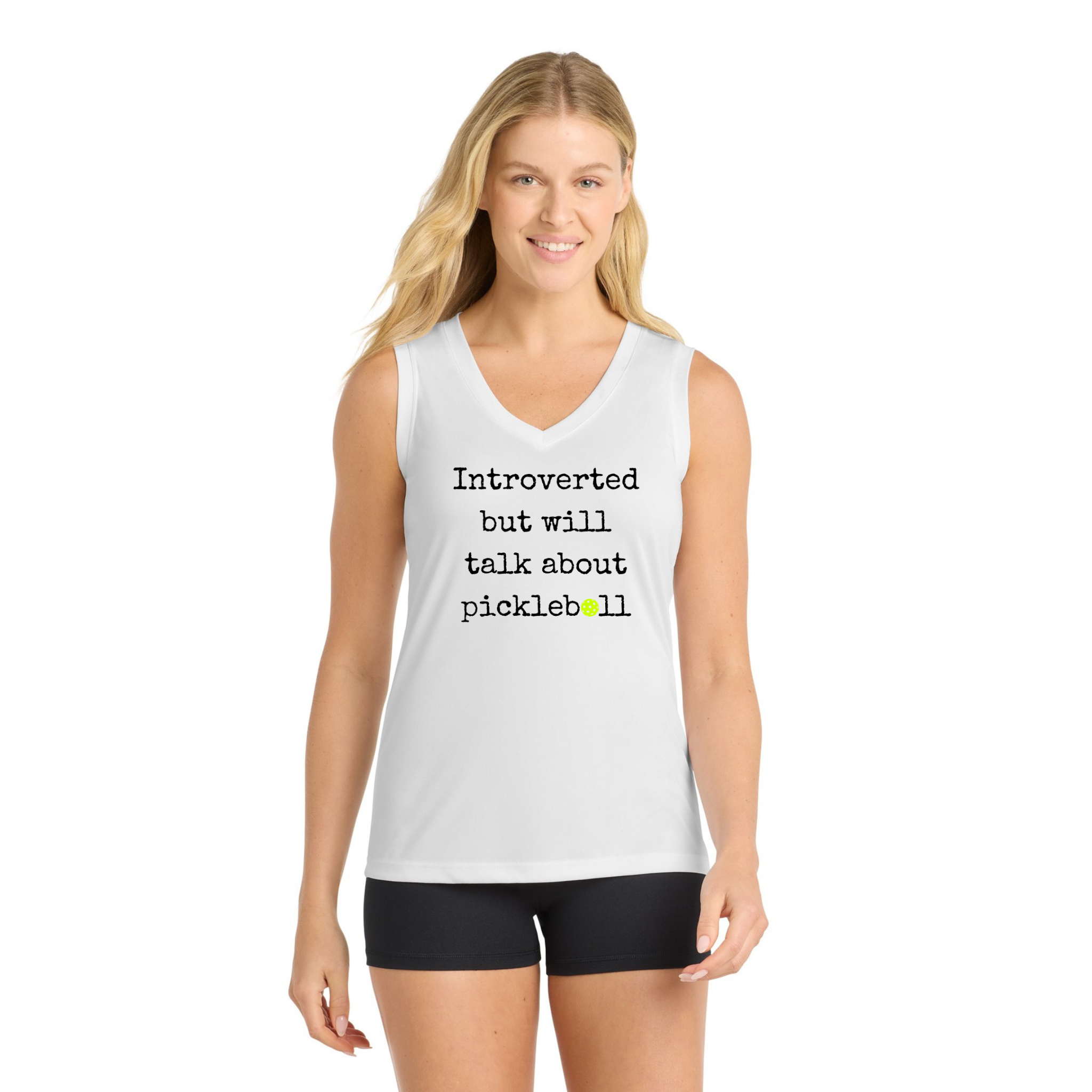 A New Pickleball Dryfit. Ladies Athletic Tank – Lightweight Pickleball Performance Top | Sleeveless Activewear